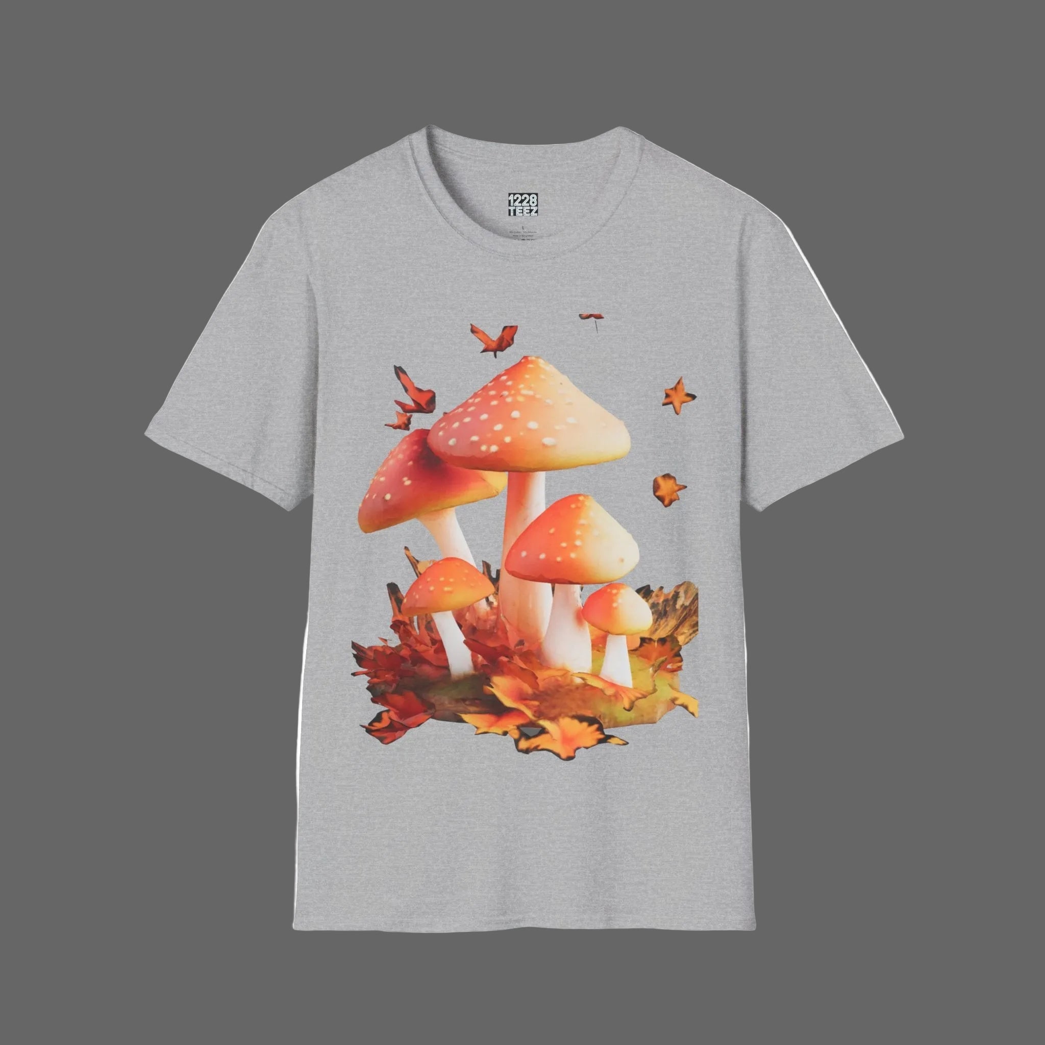 1228Teez Autumn Mushroom Patch graphic tee