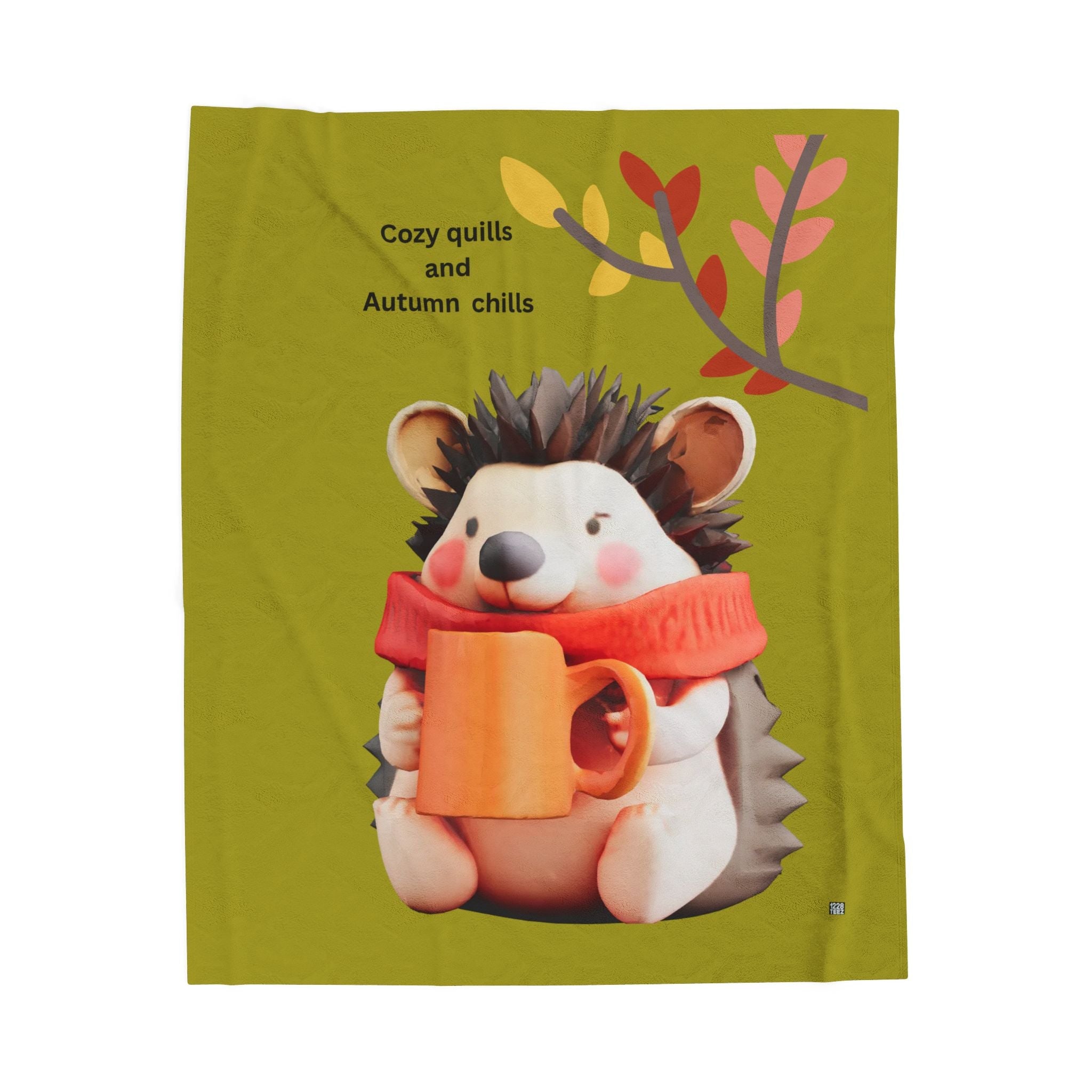 1228Teez Cozy Quills and Autumn Chills graphic tee