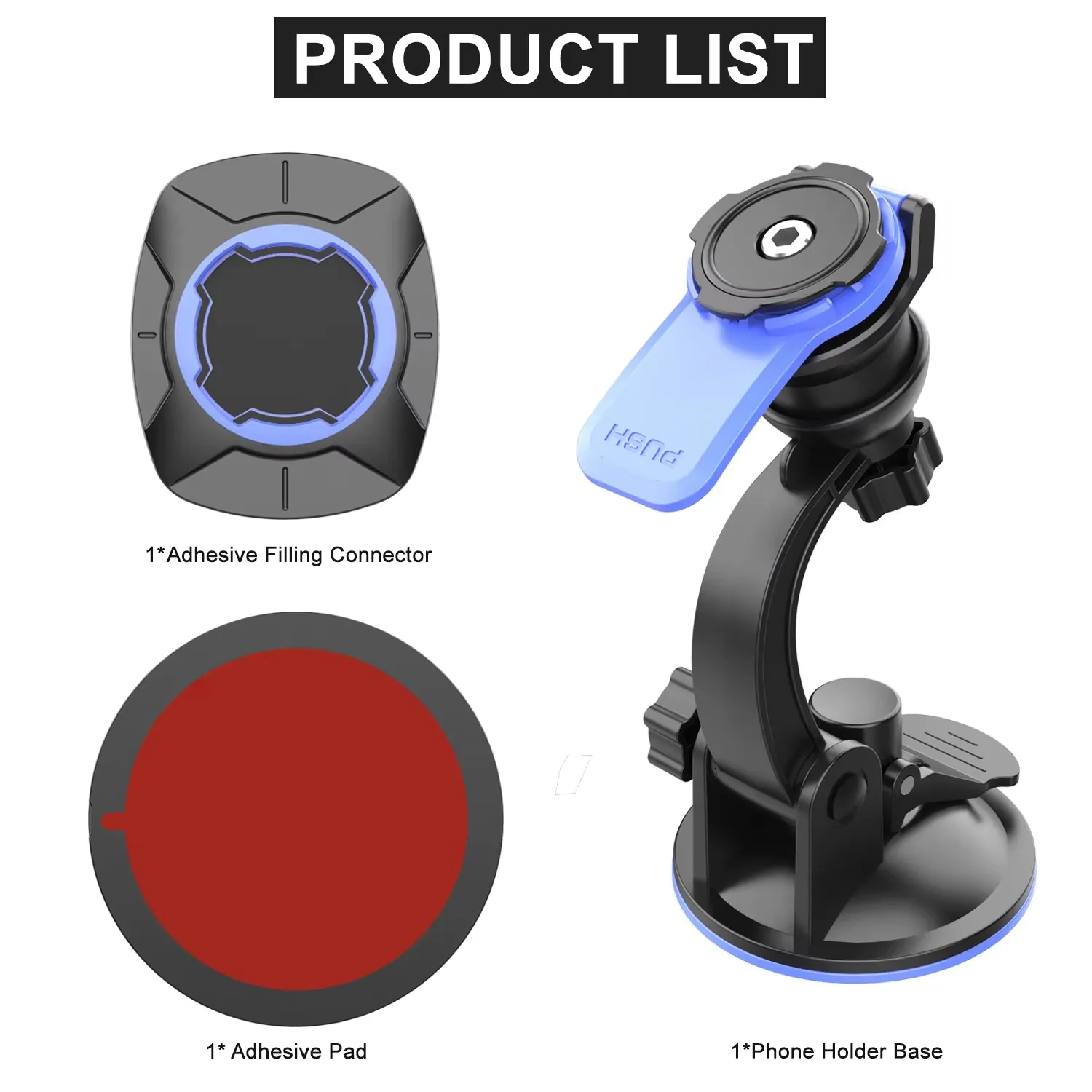 360 Rotatable Car Phone Holder Dashboard Windshield Mount Universal Stand