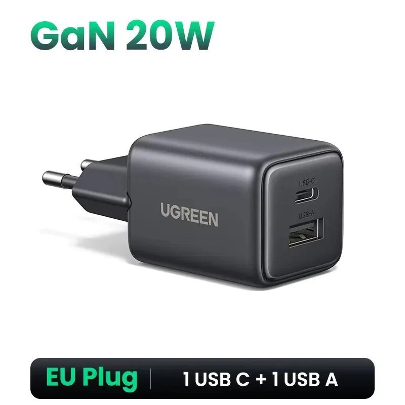 45W GaN USB C Fast Charger PD3.0 PPS EU Plug Power Adapter