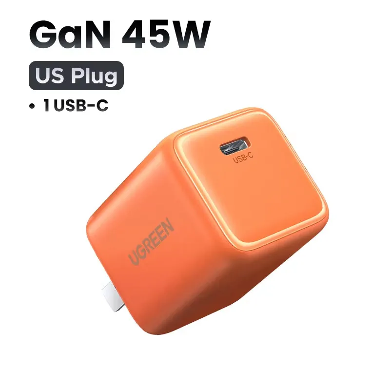45W GaN USB C Fast Charger PD3.0 PPS QC3.0 Power Adapter