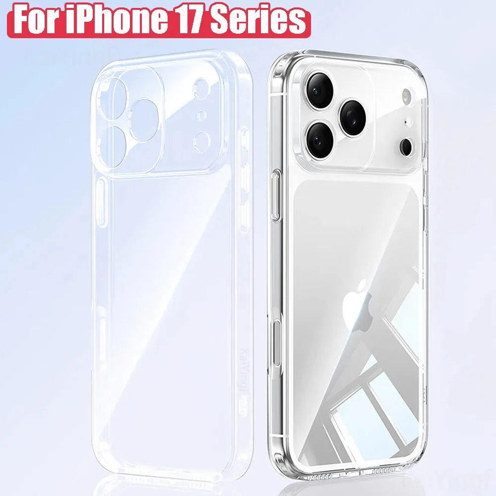 Luxury Clear Soft TPU iPhone Case Transparent Slim Protective Cover