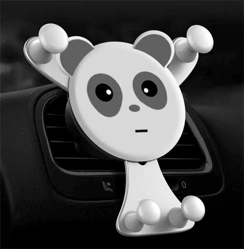Gravity Car Air Vent Phone Holder Smile Design Universal Phone Mount