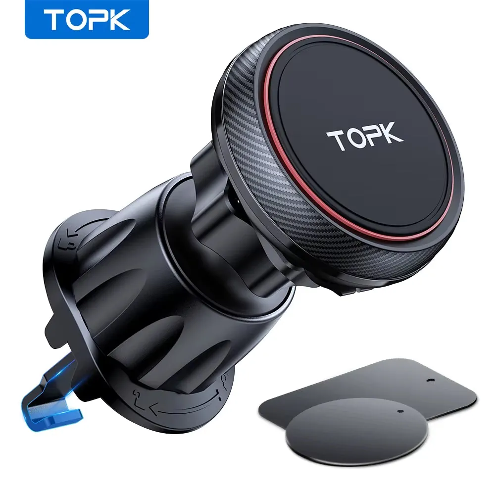 Magnetic Car Phone Holder N52 Strong Magnet Air Vent Mount 360 Rotation