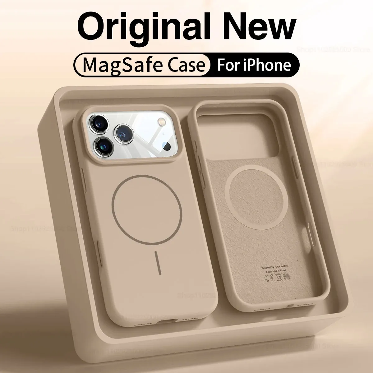 MagSafe Liquid Silicone iPhone Case Soft Magnetic Anti-Slip Protective Cover