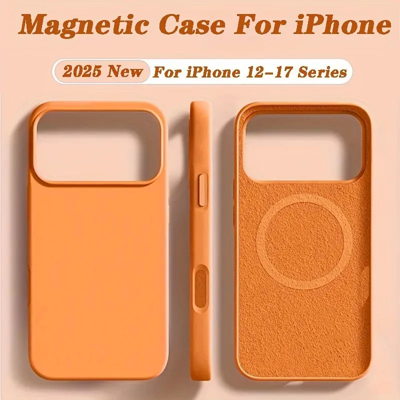 MagSafe Liquid Silicone Shockproof iPhone Case Magnetic Soft Protective Cover