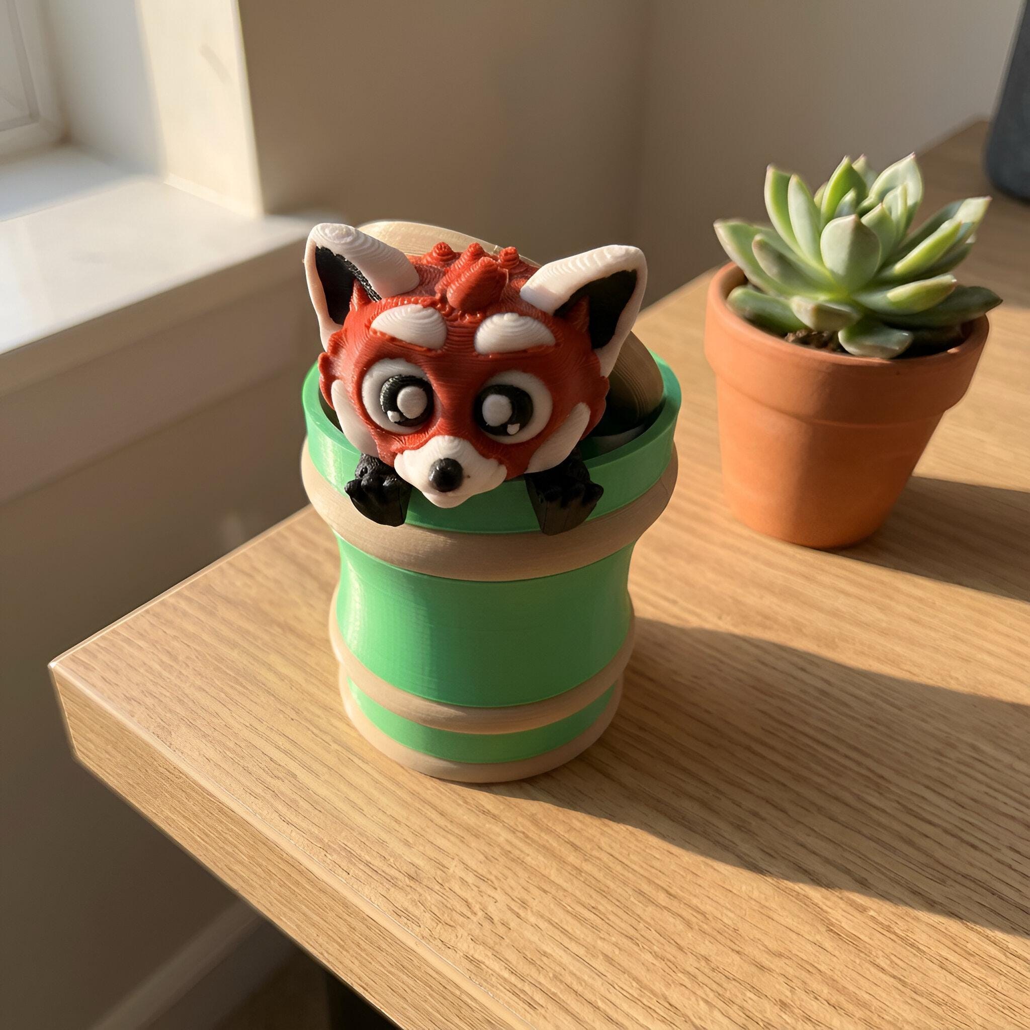 3D Printed Flexi Creature | Flexible Toy for Playful Desk Decor, view 3