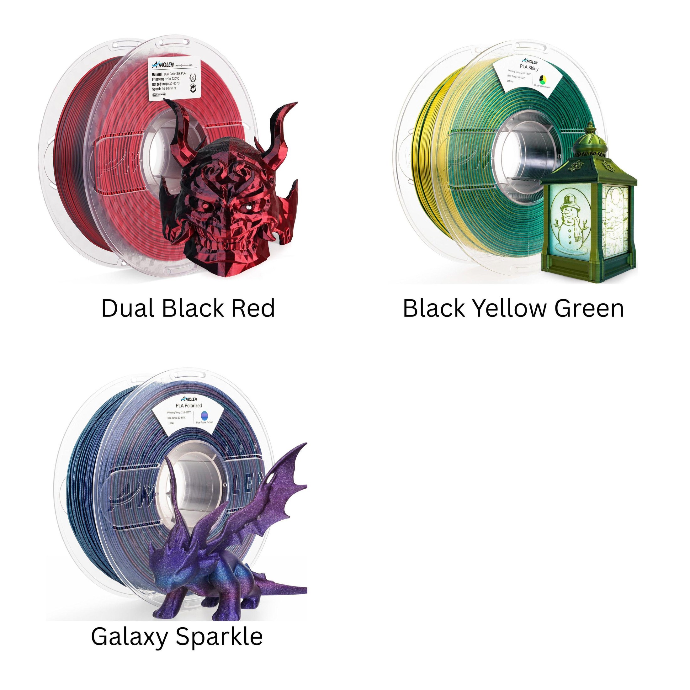 Articulated Crystal Dragon | 3D Printed Gradient Color Transition Effect, view 6