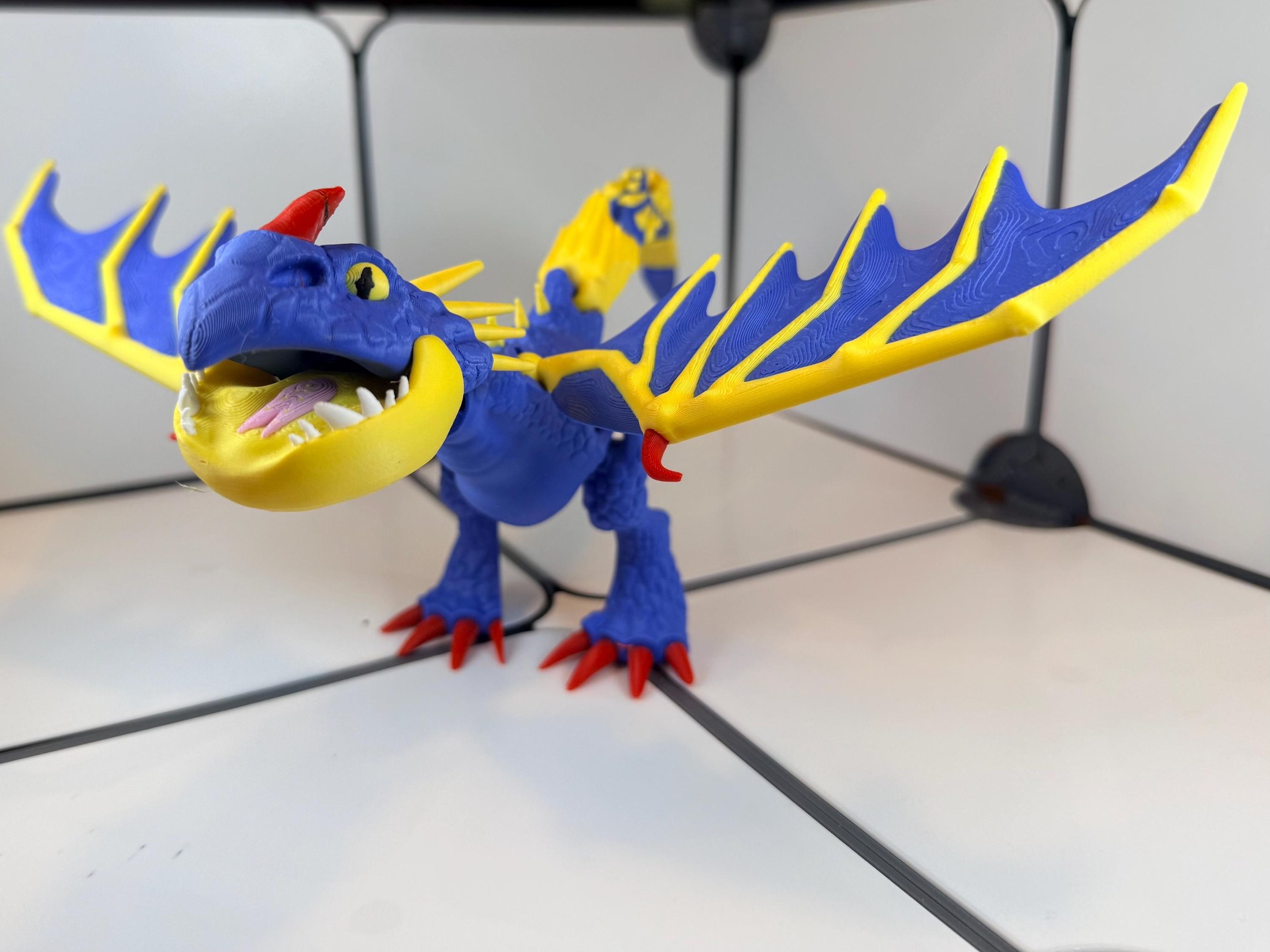 Articulated Deadly Nadder | 3D Printed Dragon | Poseable Wings | HTTYD Collection, view 5