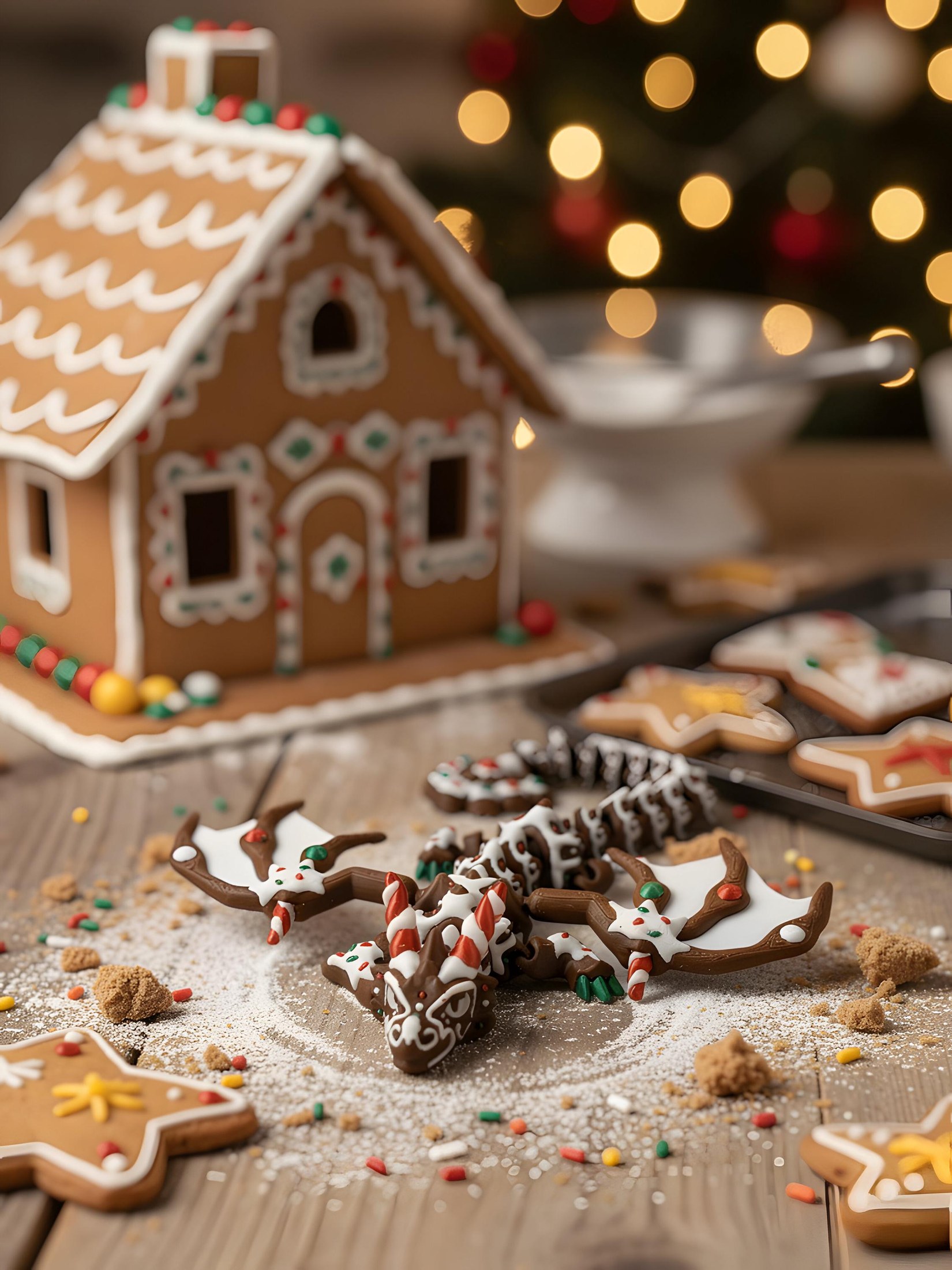 Articulated Gingerbread Dragon | A 3D Printed Holiday Collection