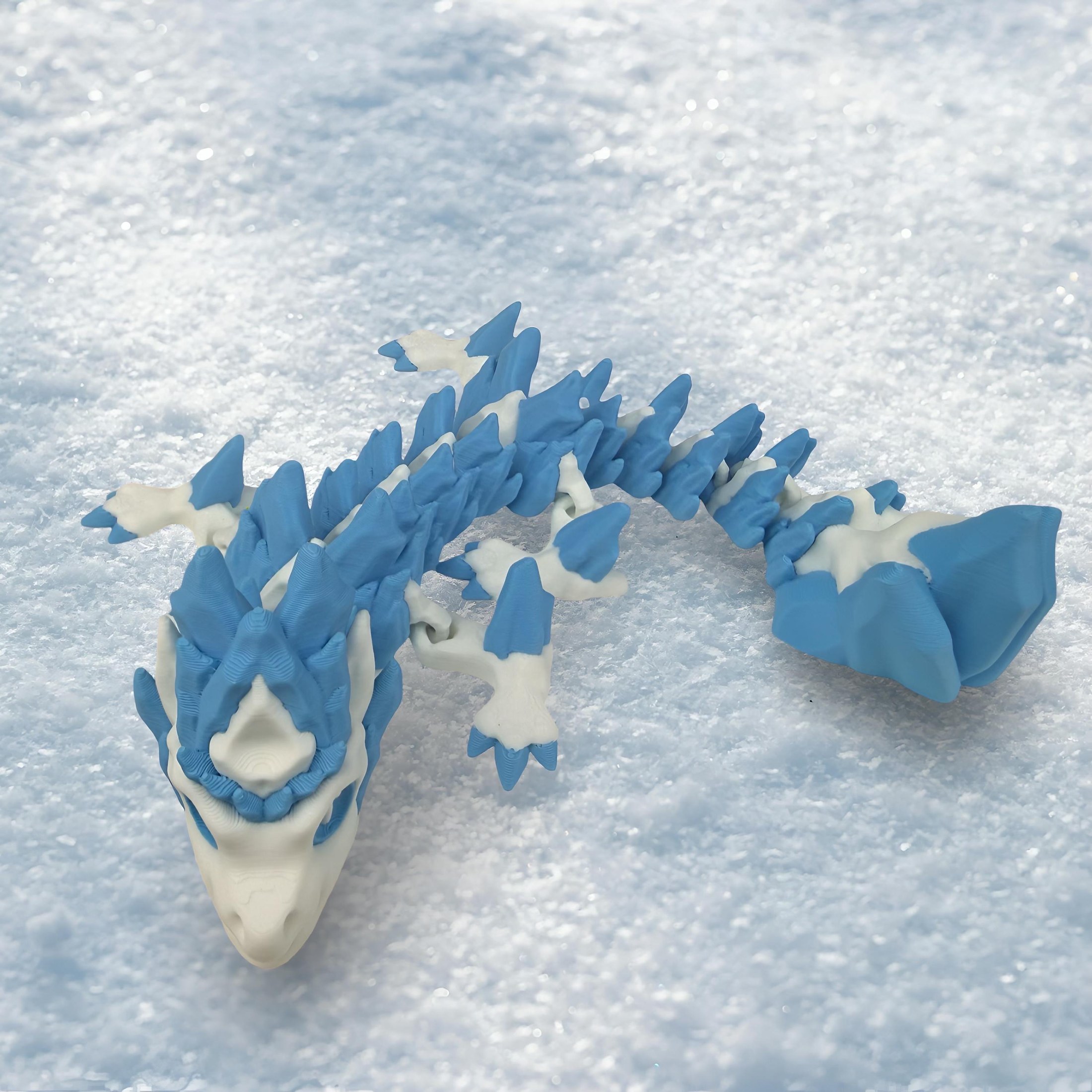 Articulated Ice Dragon | A 3D Printed Holiday Collection