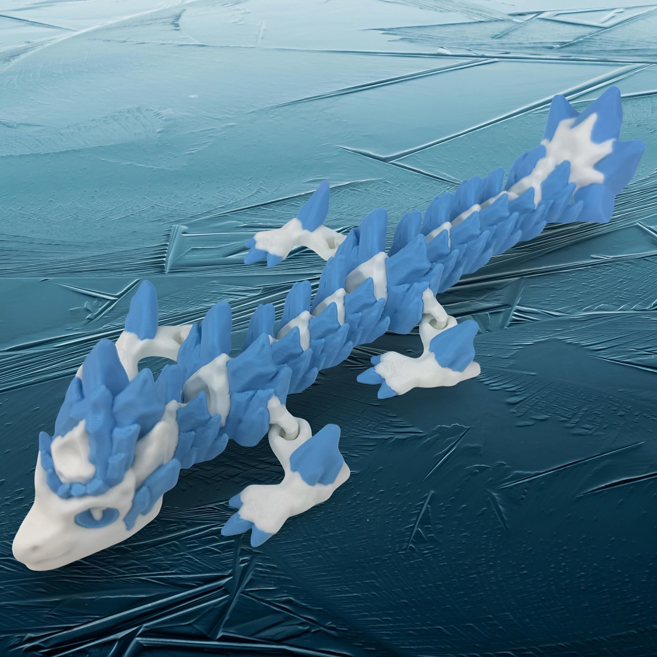 Articulated Ice Dragon | A 3D Printed Holiday Collection, view 2