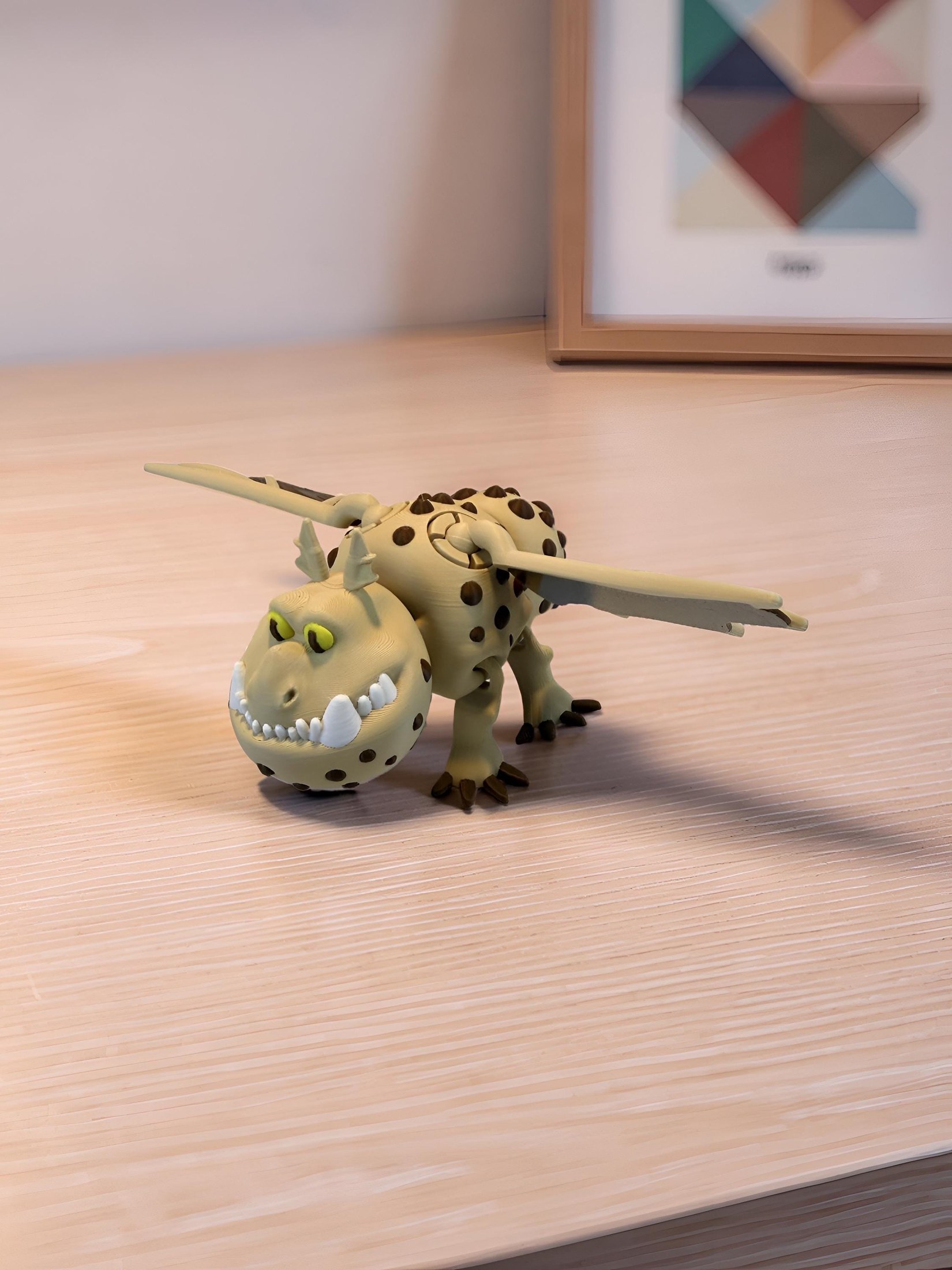 Articulated Meatlug | 3D Printed Dragon | Poseable Wings | HTTYD Collection