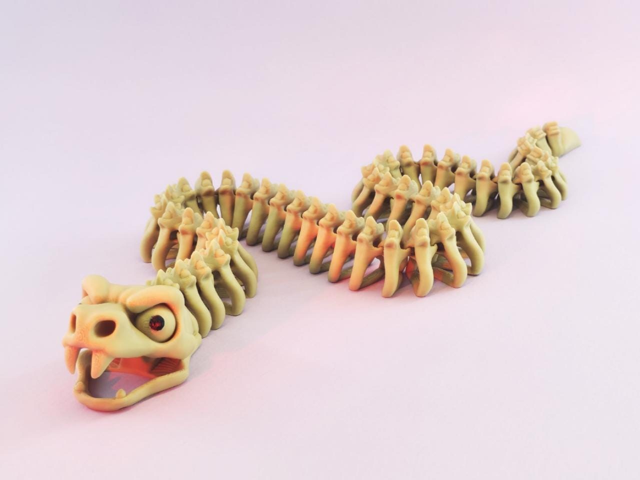 Articulated Skeletal Dinosaurs | 3D Printed Flexi Dinosaur Model | Prehistoric Skeleton Figurine, view 4