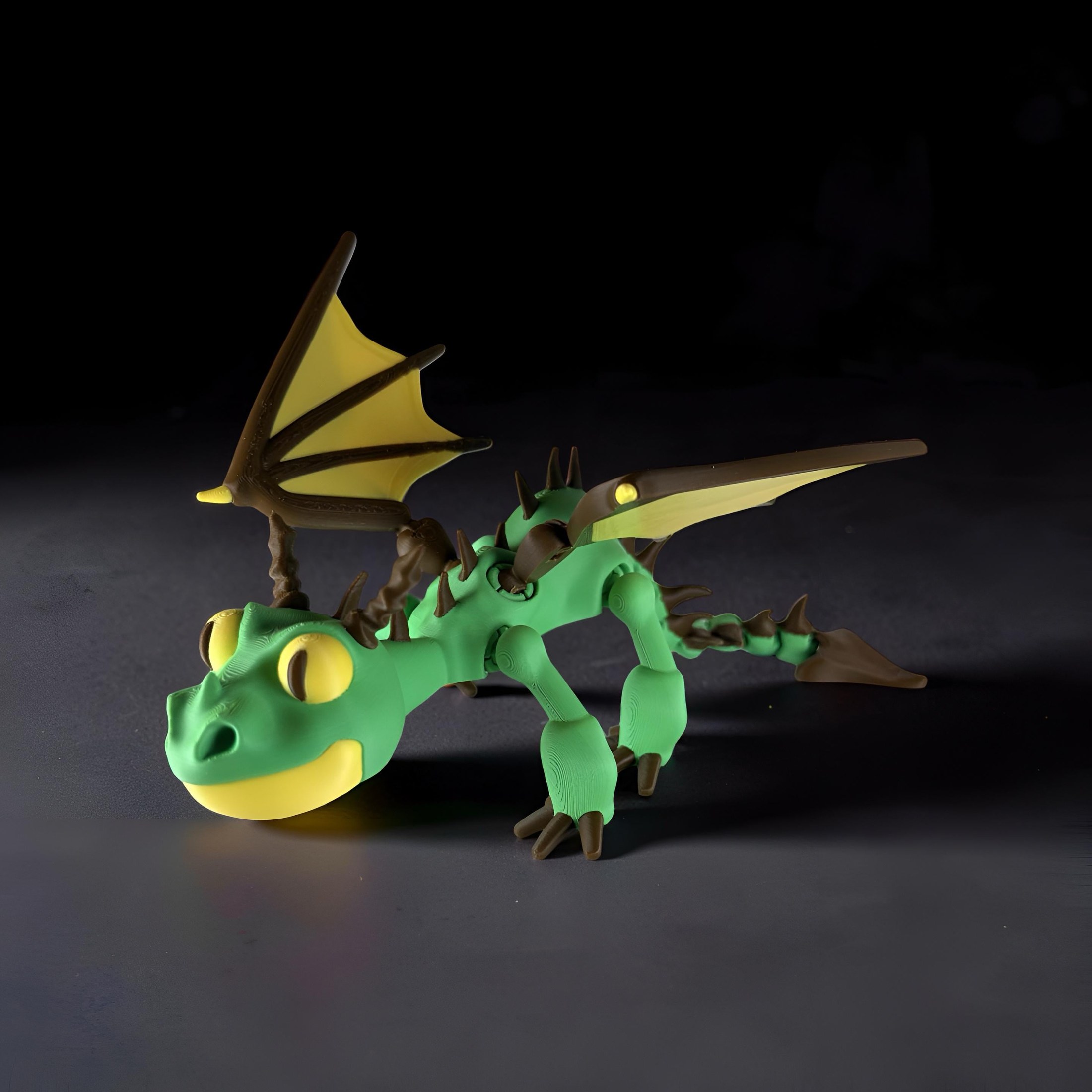 Articulated Terrible Terror | 3D Printed Dragon | Poseable Wings | HTTYD Collection