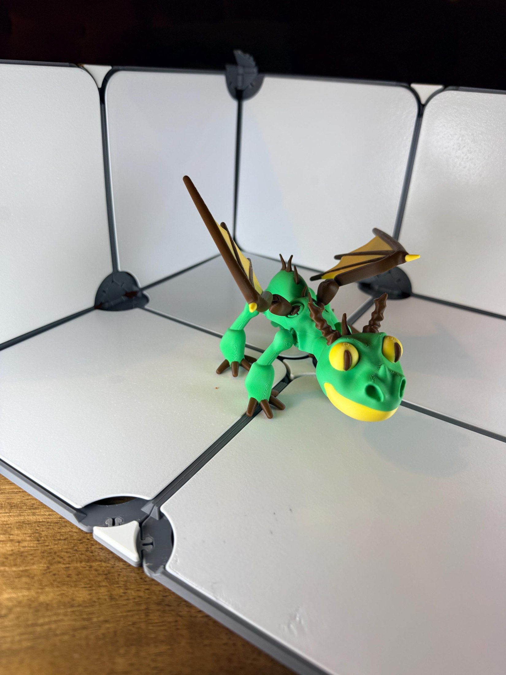 Articulated Terrible Terror | 3D Printed Dragon | Poseable Wings | HTTYD Collection, view 3