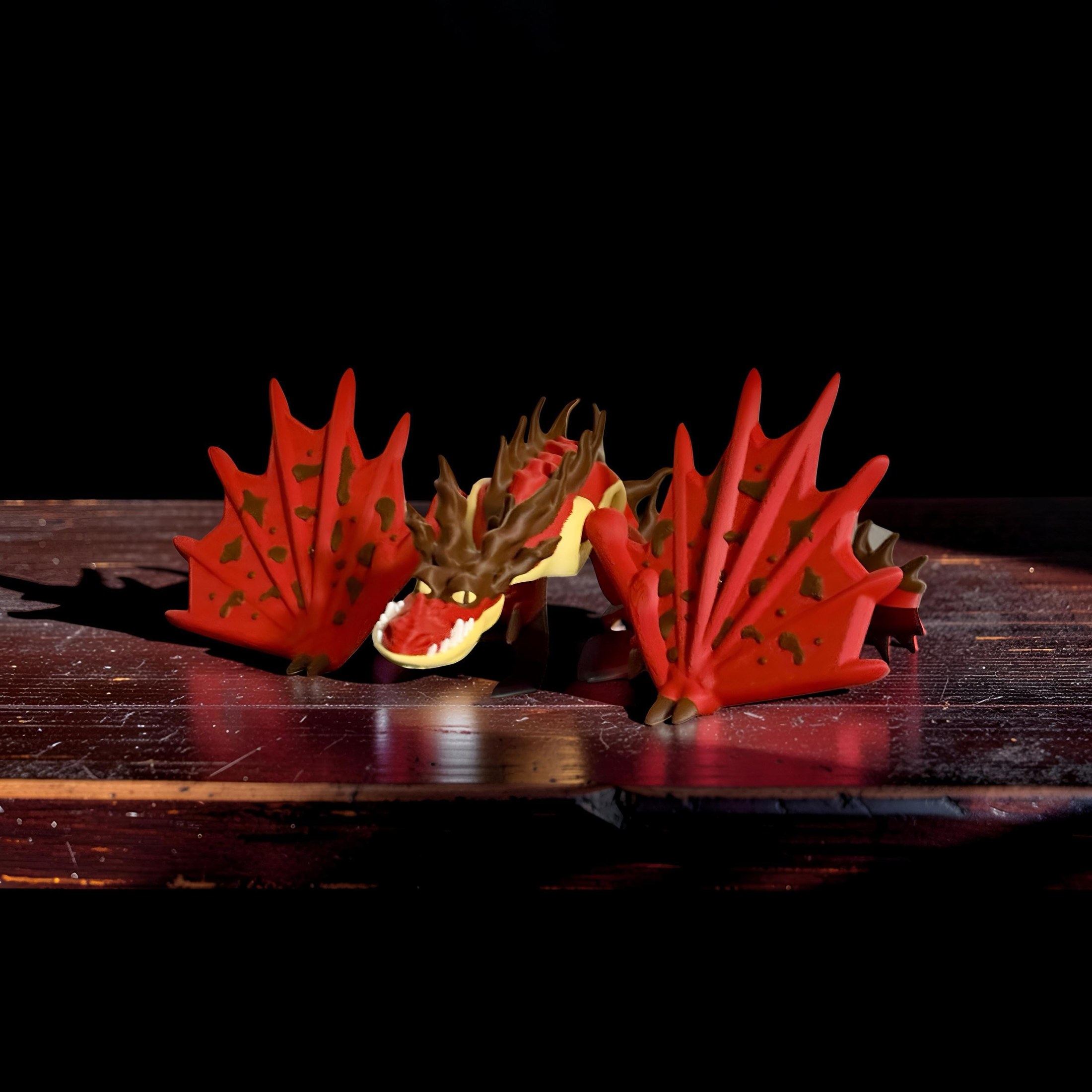 HTTYD Dragon Hookfang | 3D Printed Articulated with Poseable Wings