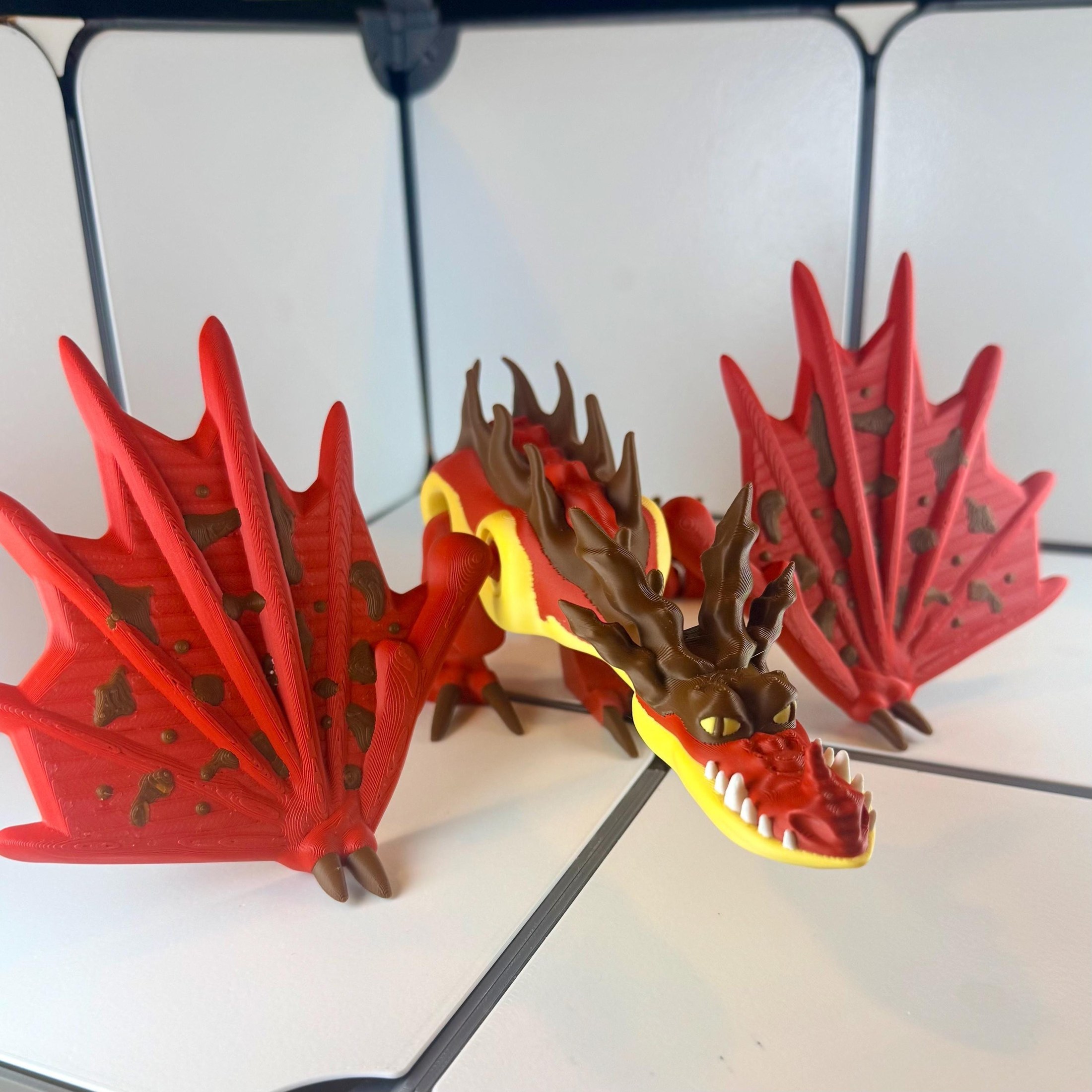 HTTYD Dragon Hookfang | 3D Printed Articulated with Poseable Wings, view 2