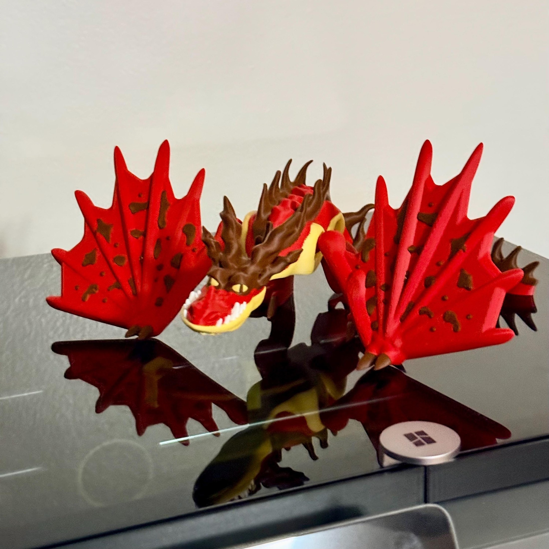 HTTYD Dragon Hookfang | 3D Printed Articulated with Poseable Wings, view 5