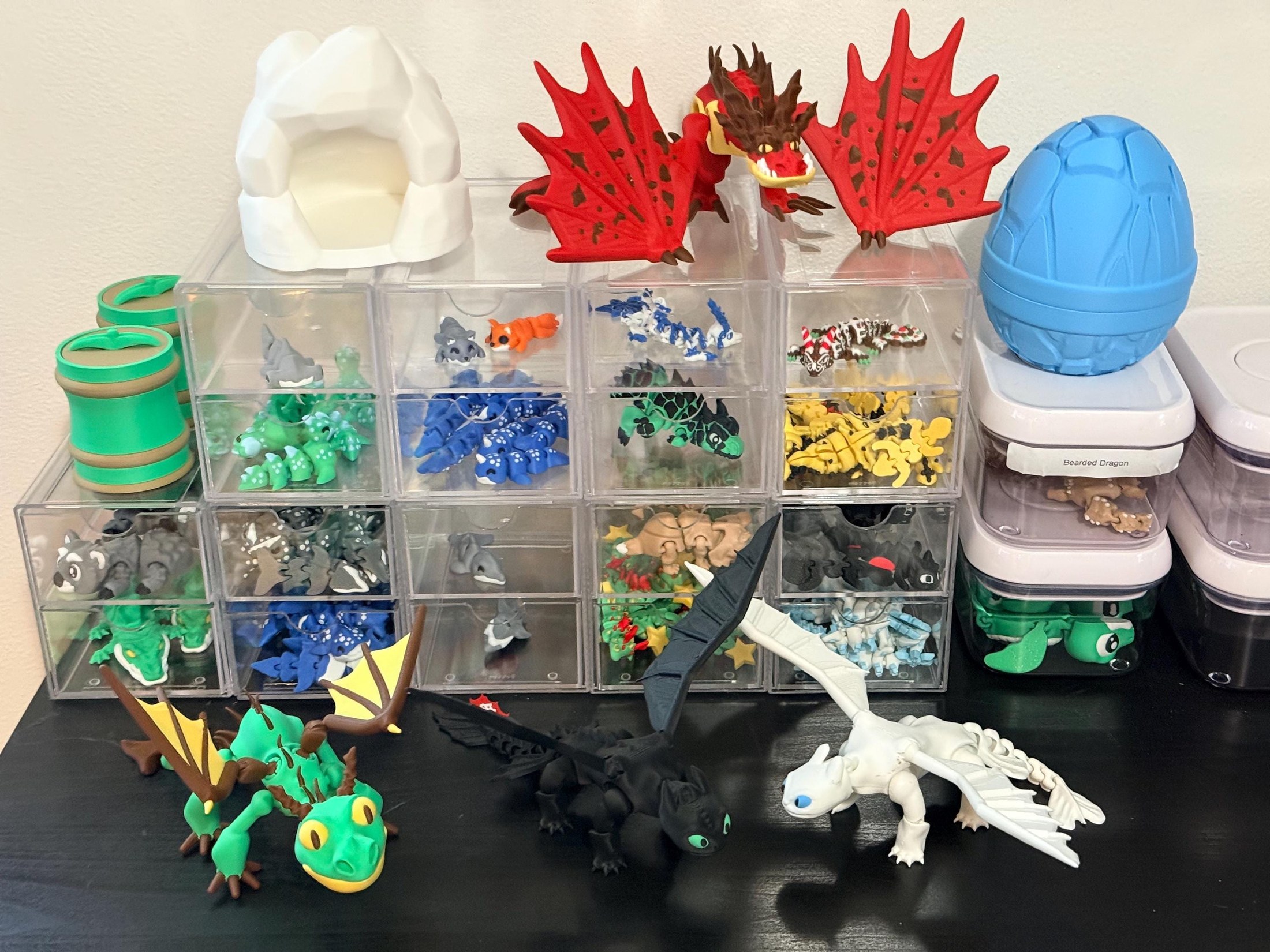 HTTYD Dragon Hookfang | 3D Printed Articulated with Poseable Wings, view 7