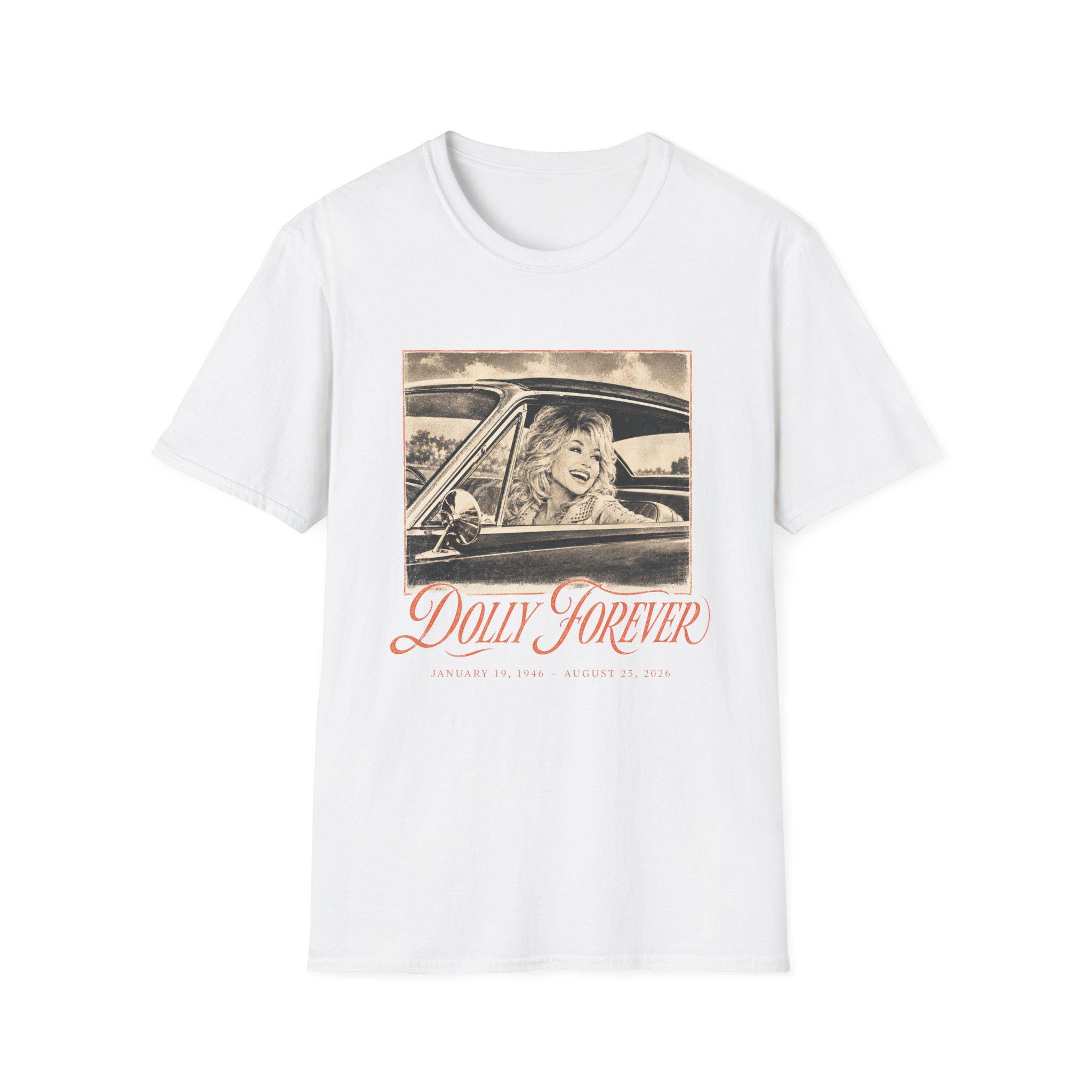 Dolly Forever T-Shirt | Vintage Dolly Parton Car Portrait, view 2