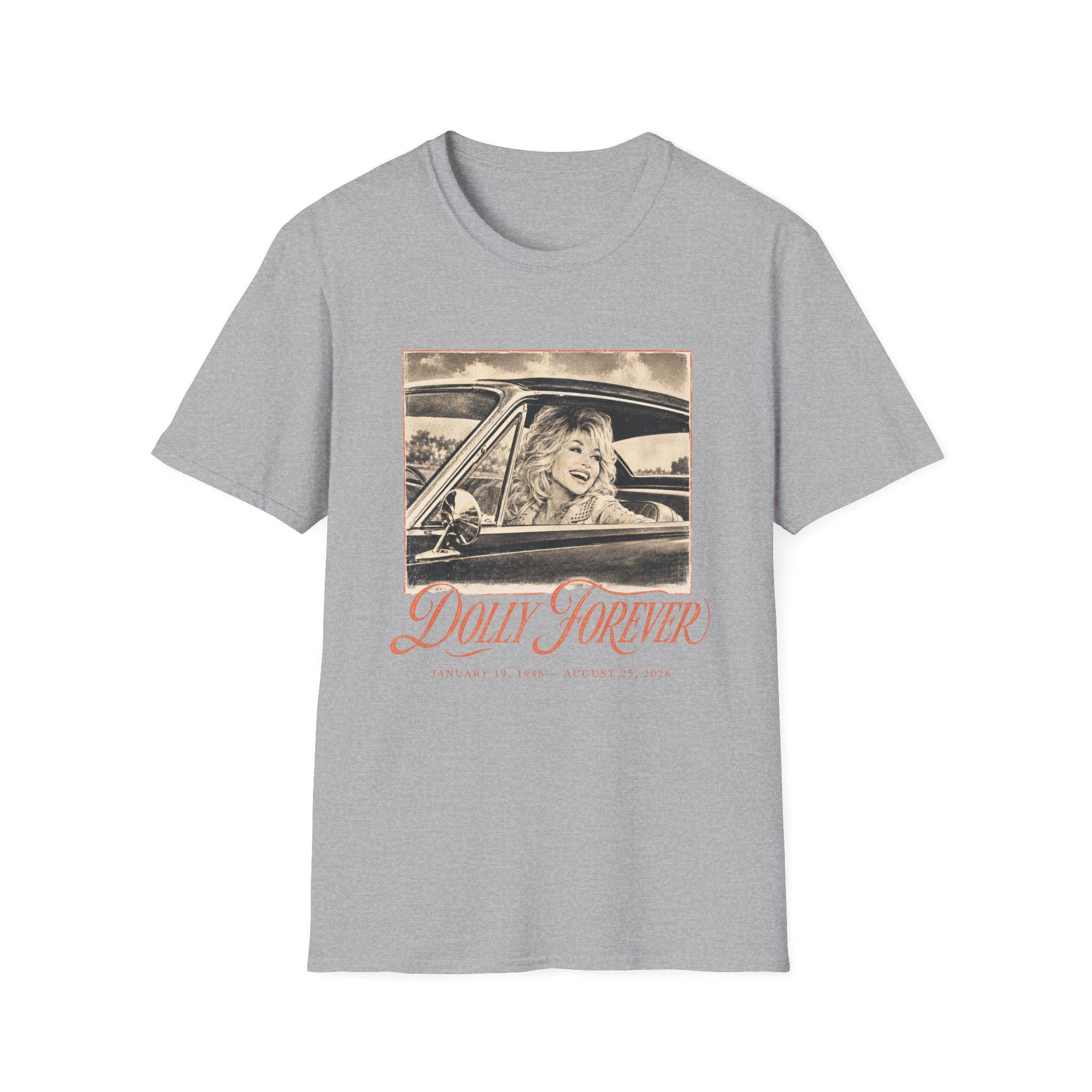 Dolly Forever T-Shirt | Vintage Dolly Parton Car Portrait, view 4