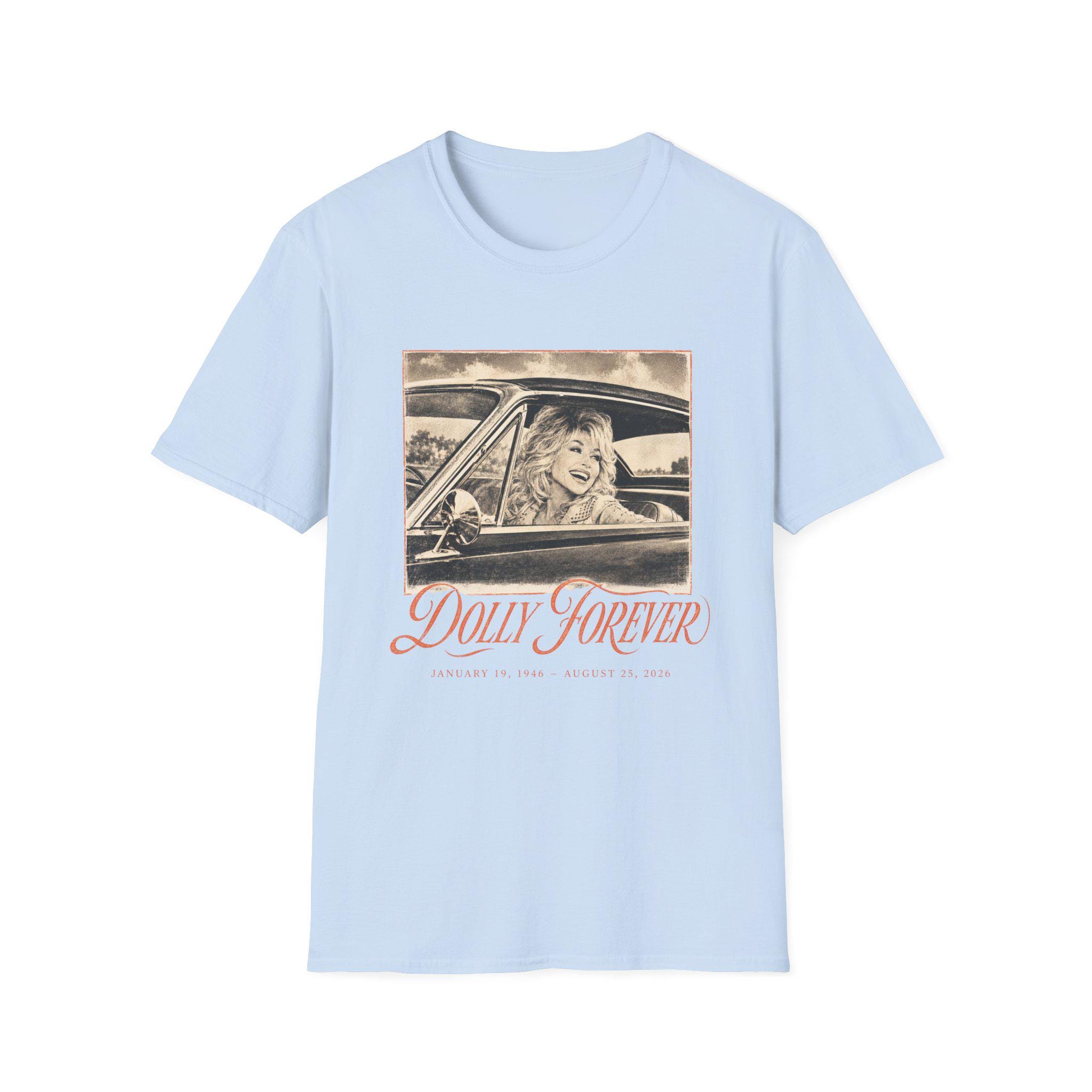 Dolly Forever T-Shirt | Vintage Dolly Parton Car Portrait, view 6