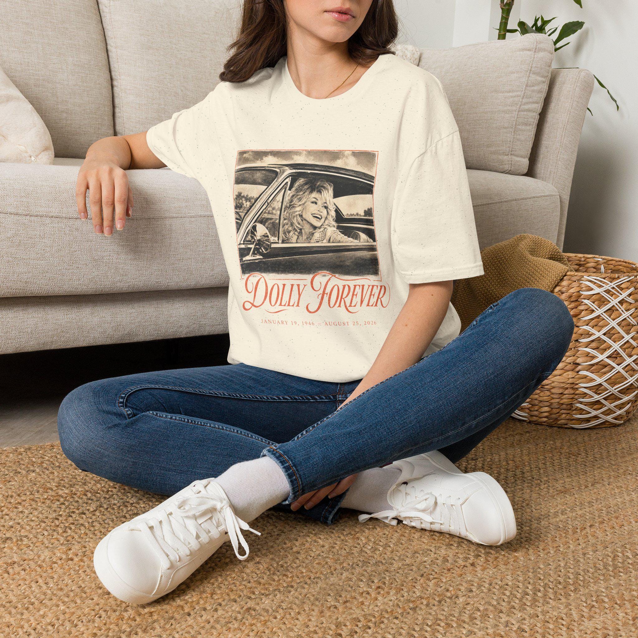 Dolly Forever T-Shirt | Vintage Dolly Parton Car Portrait, view 8