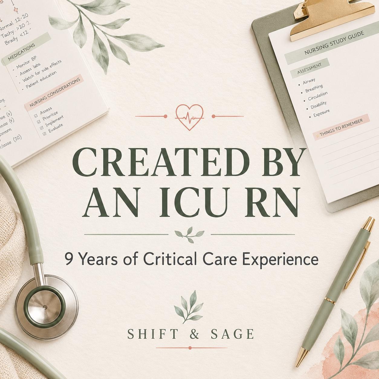 ADHD-Friendly ICU Nurse Survival Bundle | 13 Quick-Scan Critical Care Guides (Digital PDF), view 3