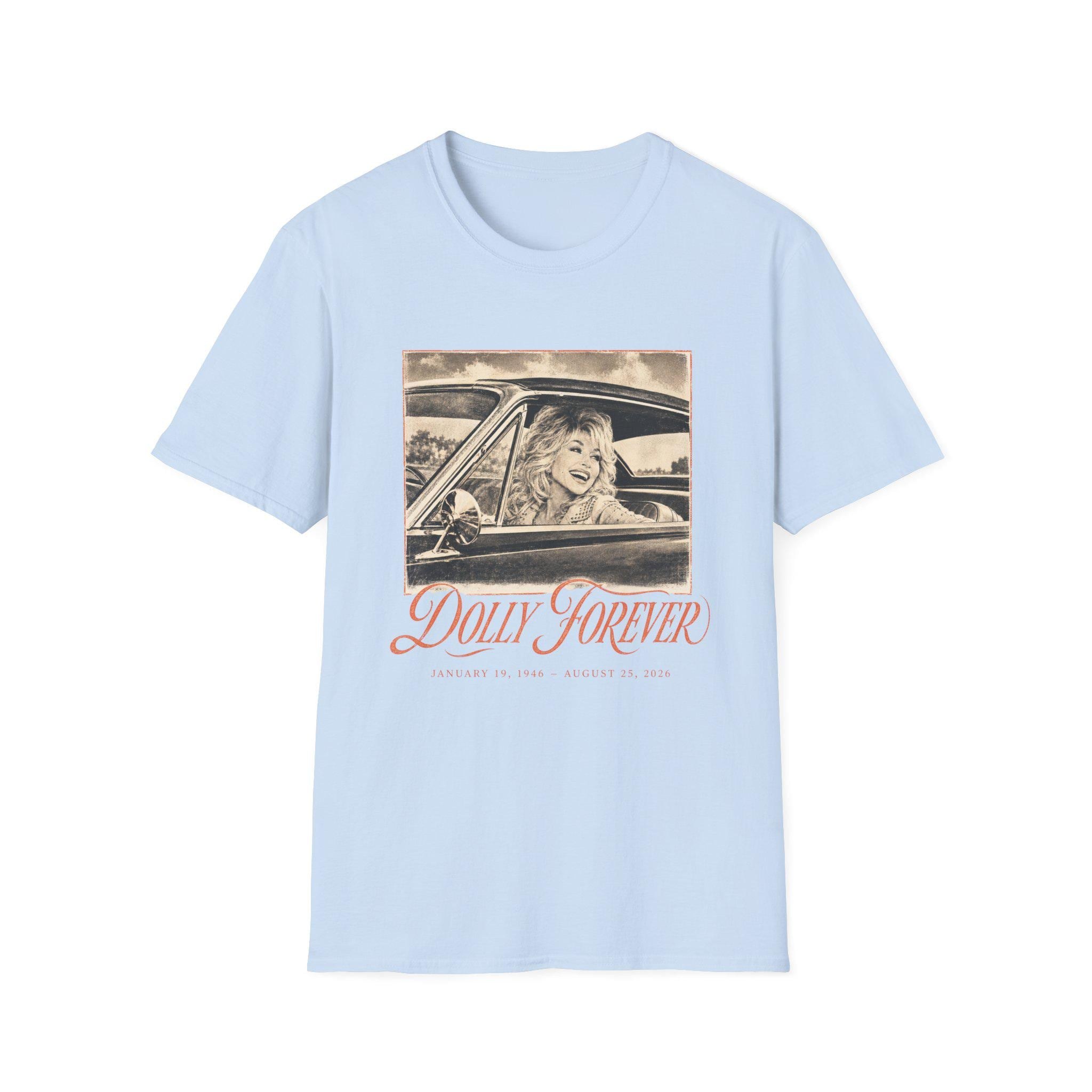 Dolly Forever T-Shirt | Vintage Dolly Parton Car Portrait, view 6