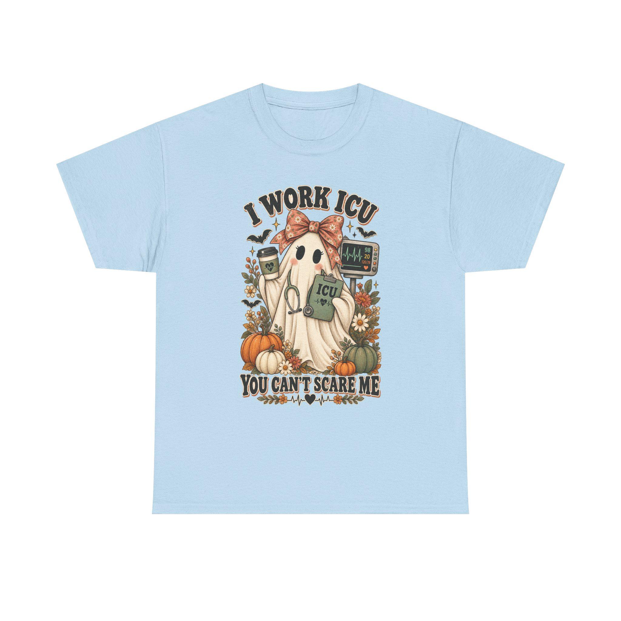 ICU Nurse Halloween Shirt | Ghost Boo Boo Crew Tee (Comfort Colors), view 13