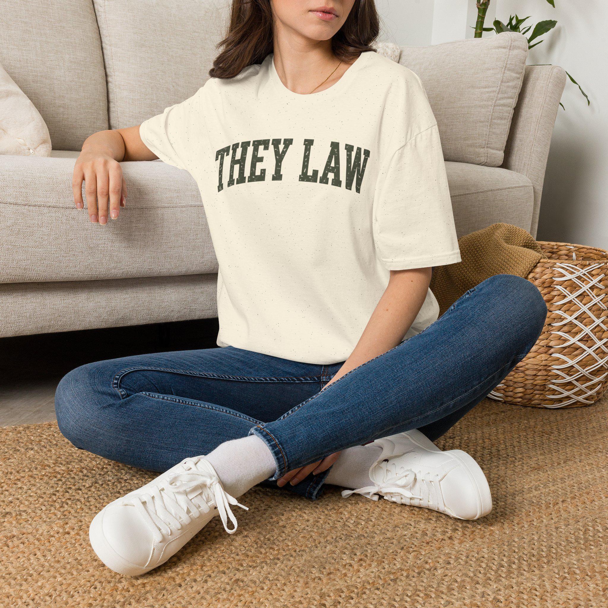 They Law T-Shirt | Collegiate Arch Text, Vintage Distressed Tee, Southern Sayings T-shirt, view 8