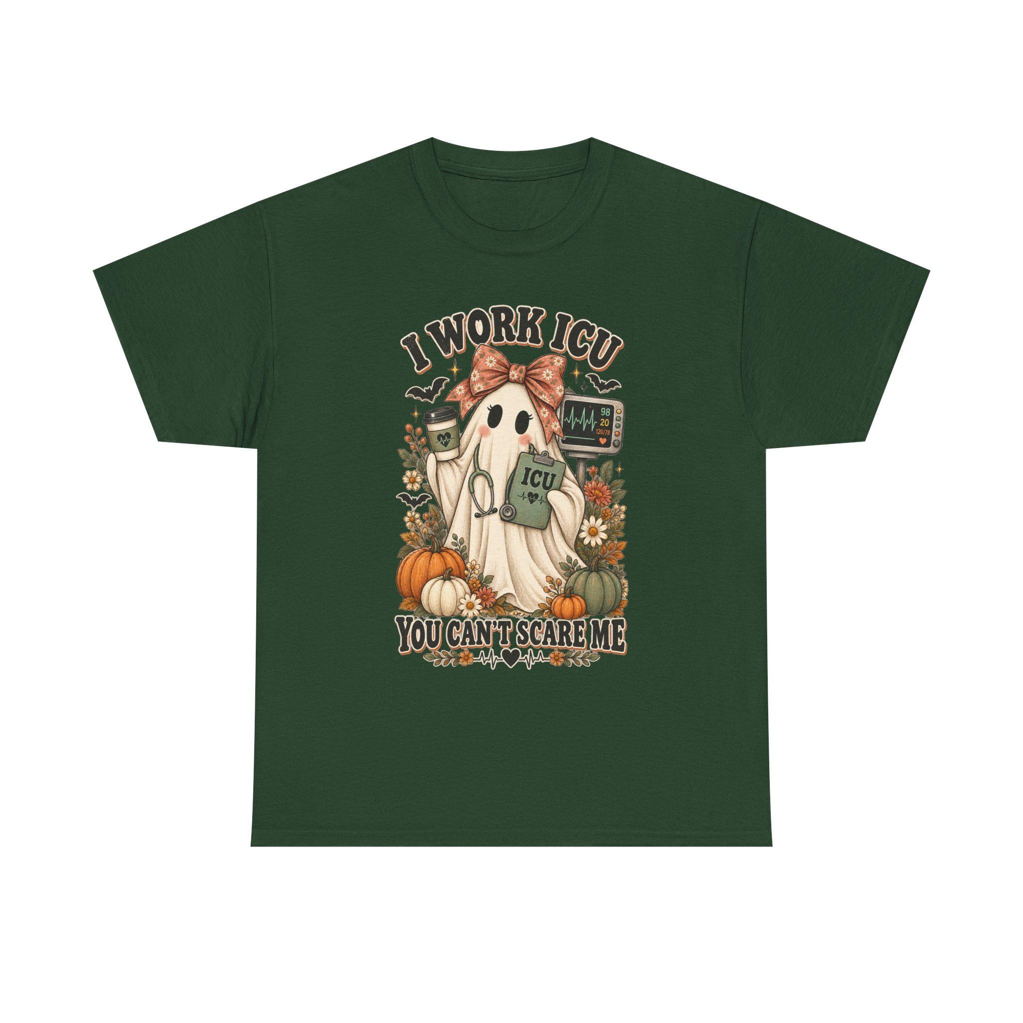 ICU Nurse Halloween Shirt | Ghost Boo Boo Crew Tee (Comfort Colors), view 12
