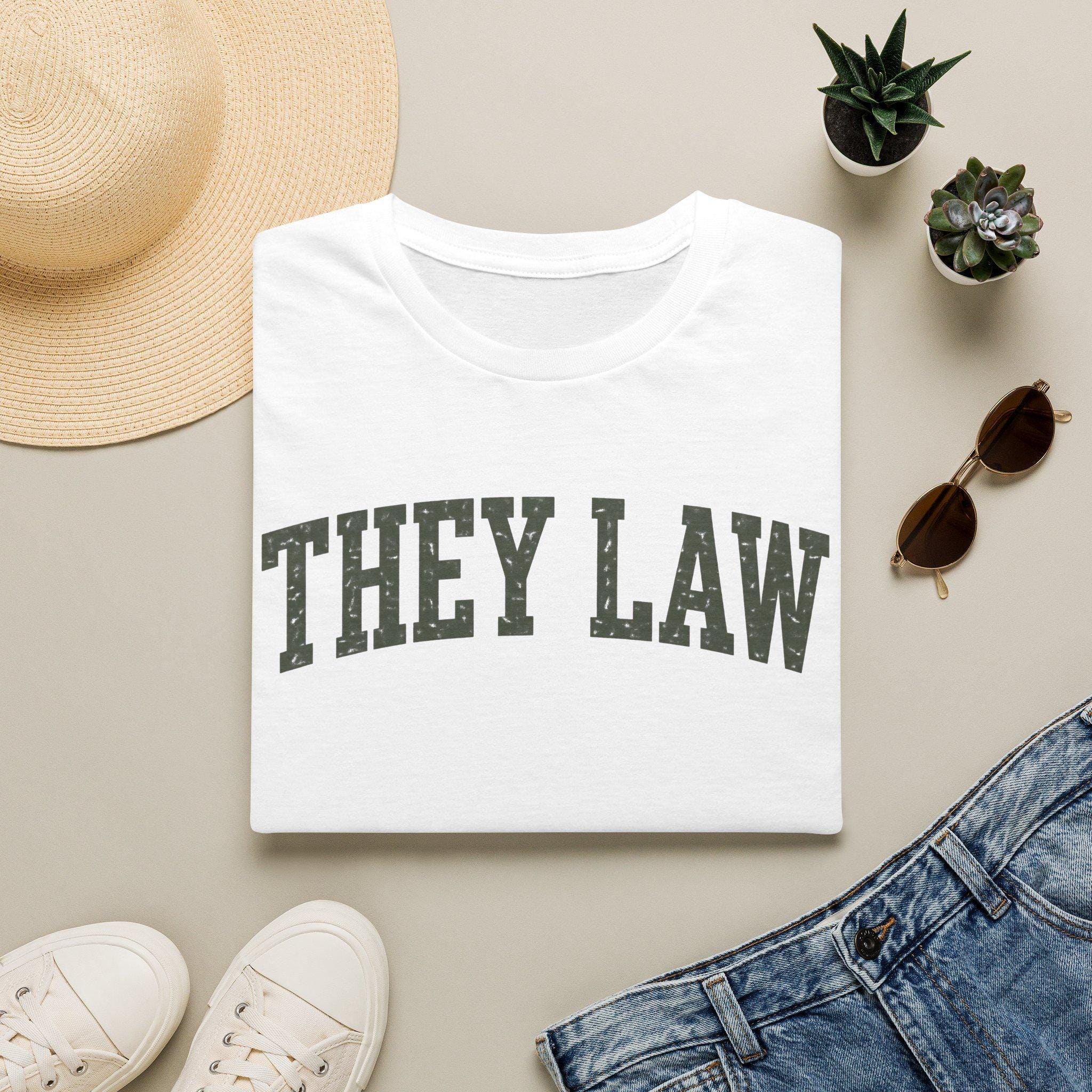They Law T-Shirt | Collegiate Arch Text, Vintage Distressed Tee, Southern Sayings T-shirt, view 7