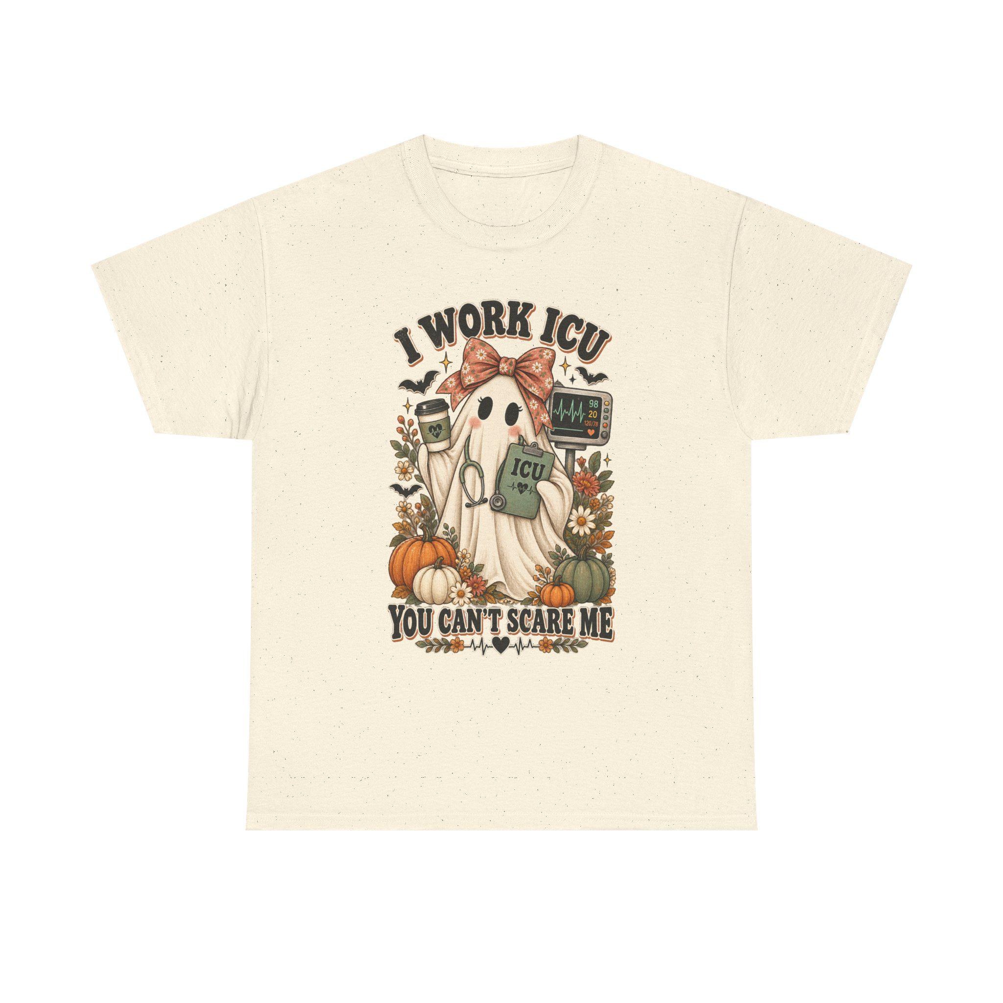 ICU Nurse Halloween Shirt | Ghost Boo Boo Crew Tee (Comfort Colors), view 10