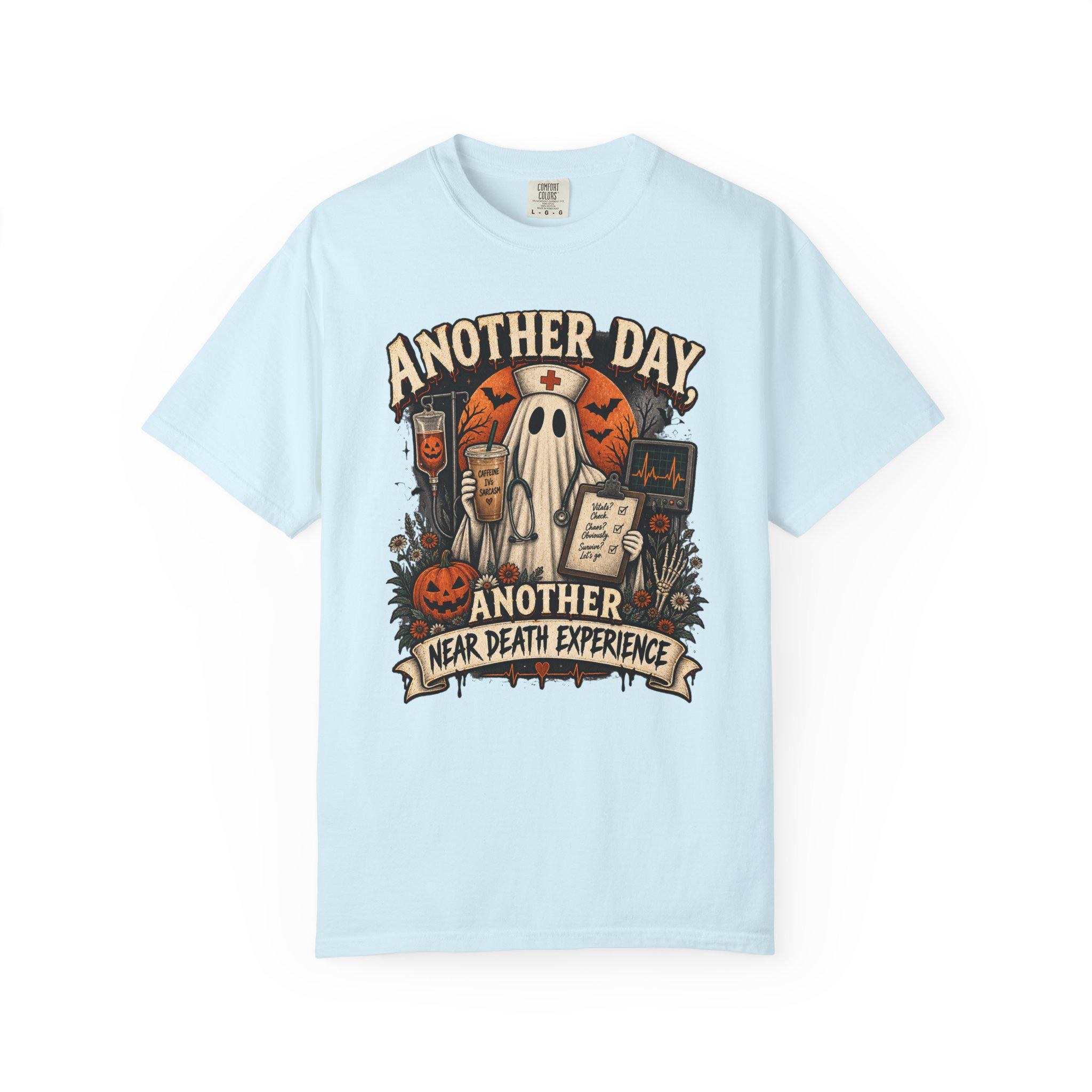 Nurse Shirt | Ghost Halloween Dark Humor RN Tee | ICU Nurse Gift, view 7