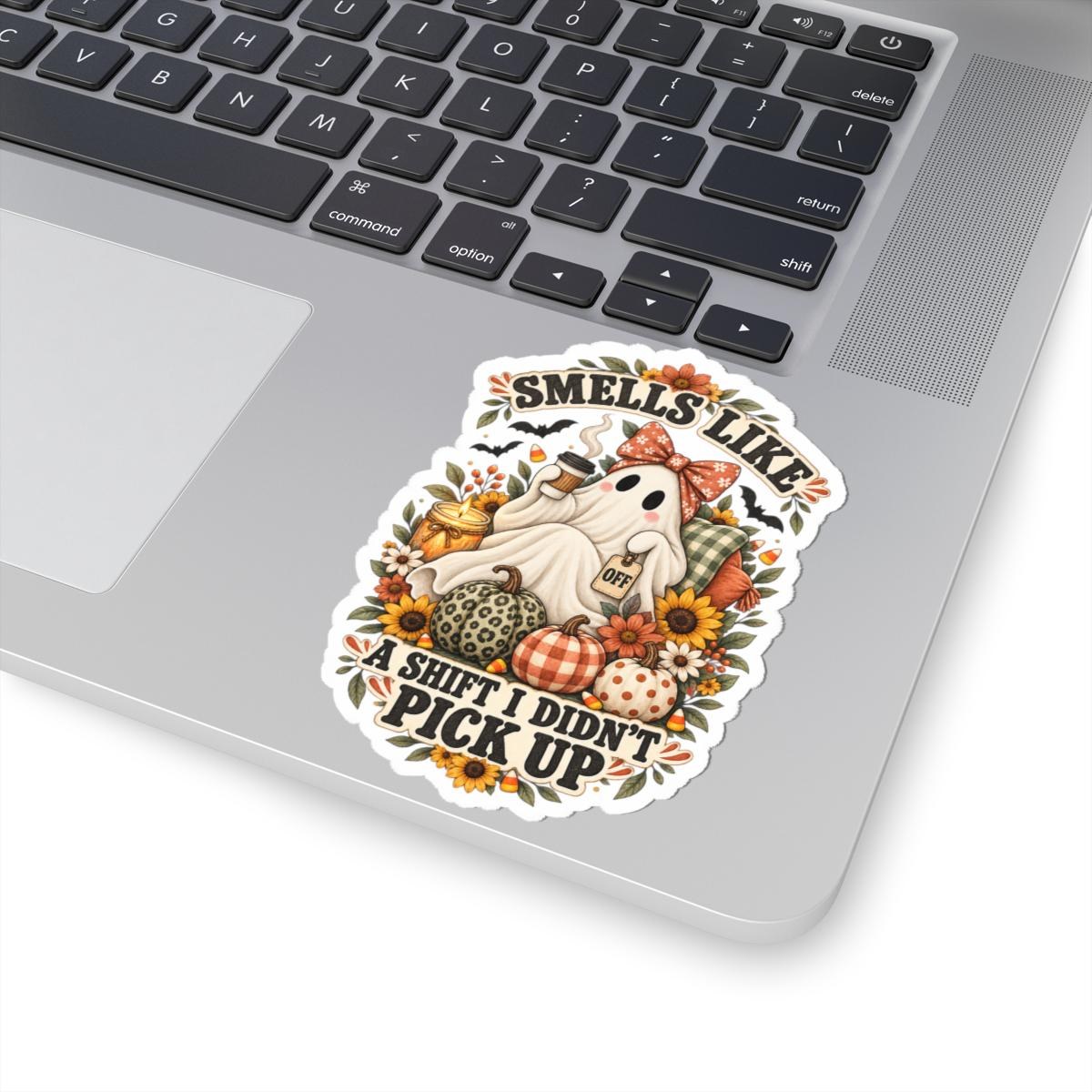 Funny Ghost Nurse Sticker | Smells Like a Shift I Didn't Pick Up Decal, view 5