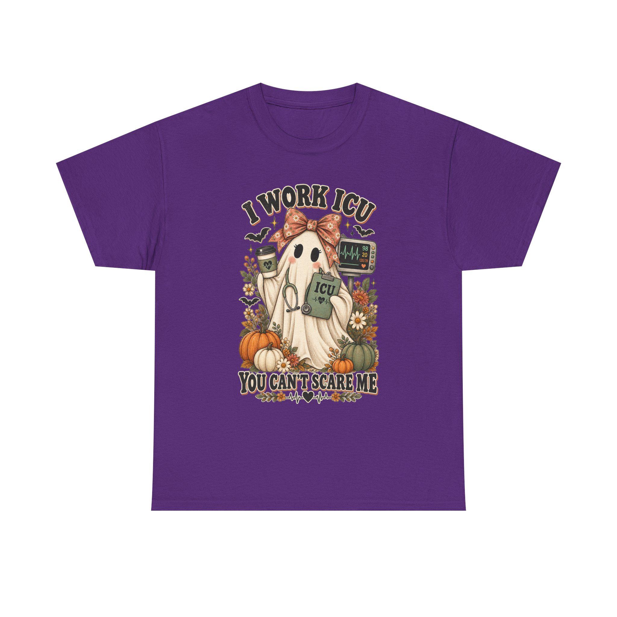 ICU Nurse Halloween Shirt | Ghost Boo Boo Crew Tee (Comfort Colors), view 17