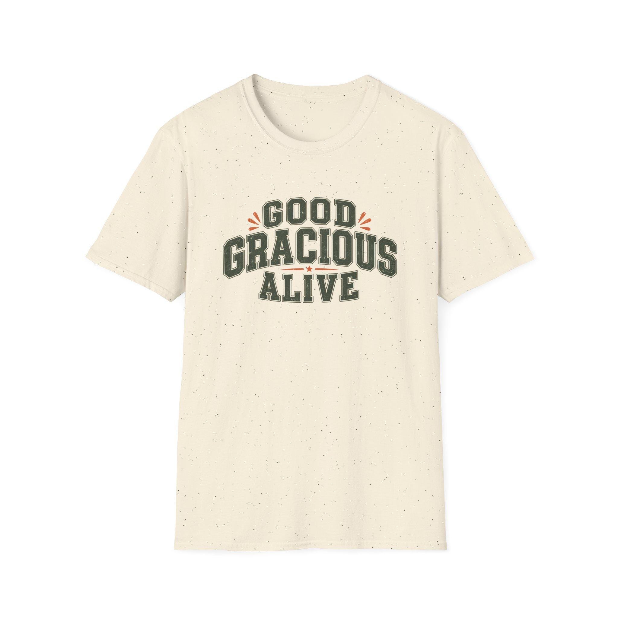 Good Gracious Alive T-Shirt | Retro Script Typography, view 5