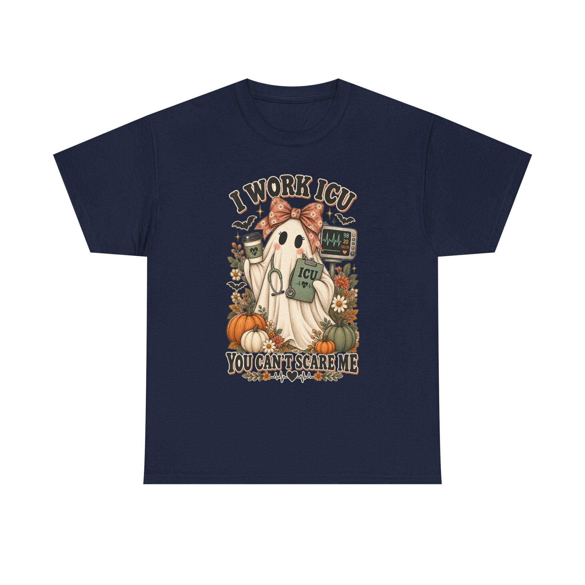 ICU Nurse Halloween Shirt | Ghost Boo Boo Crew Tee (Comfort Colors), view 16