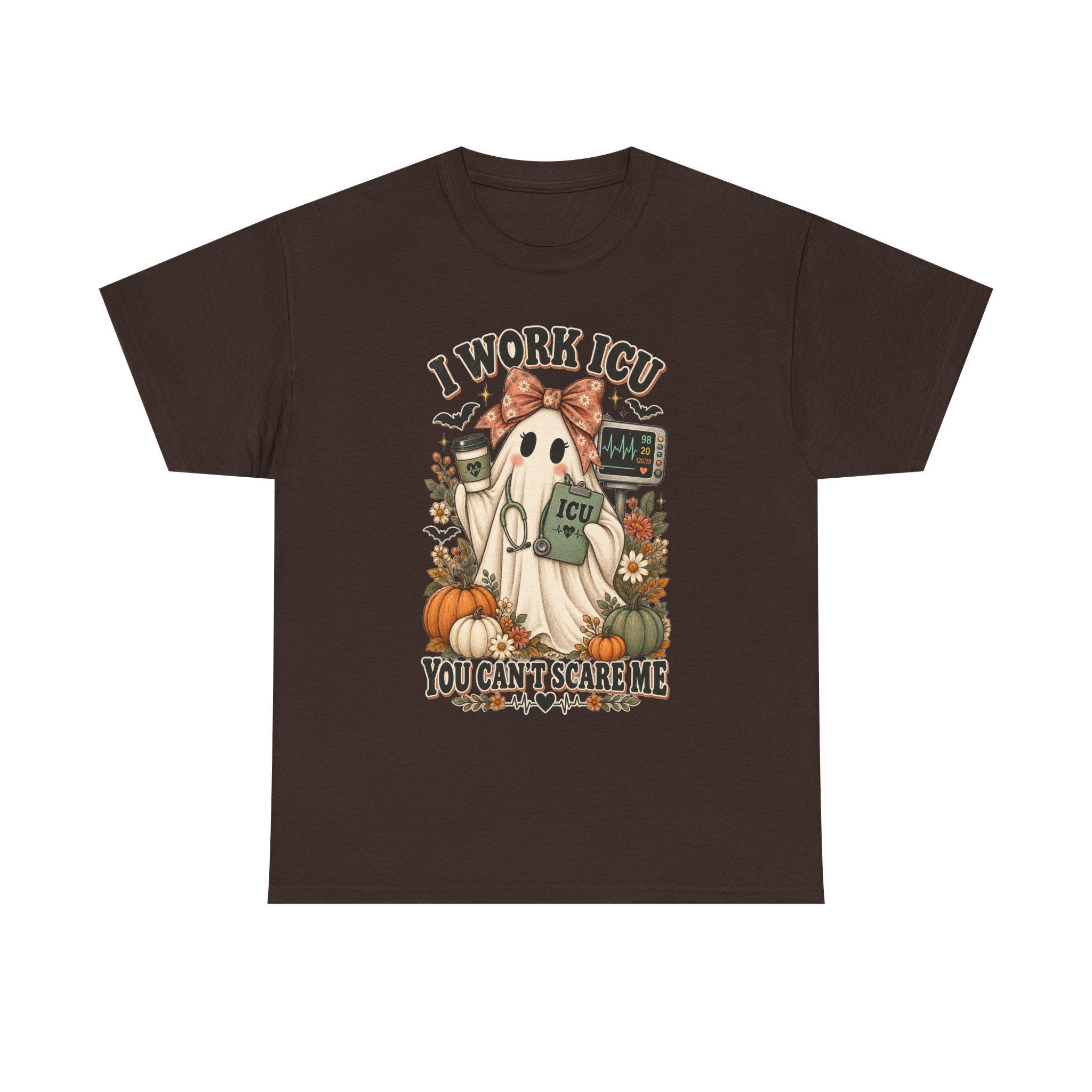 ICU Nurse Halloween Shirt | Ghost Boo Boo Crew Tee (Comfort Colors), view 9