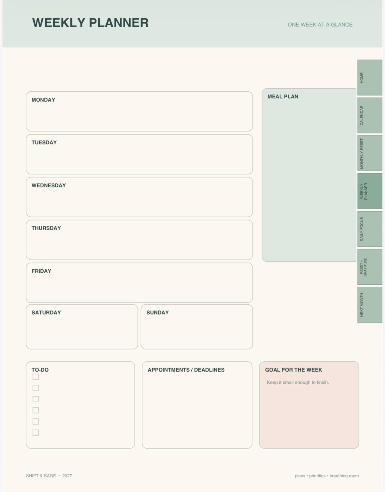 2026-2027 Digital Planner | ADHD Friendly Nurse Planner (PDF Download), view 4