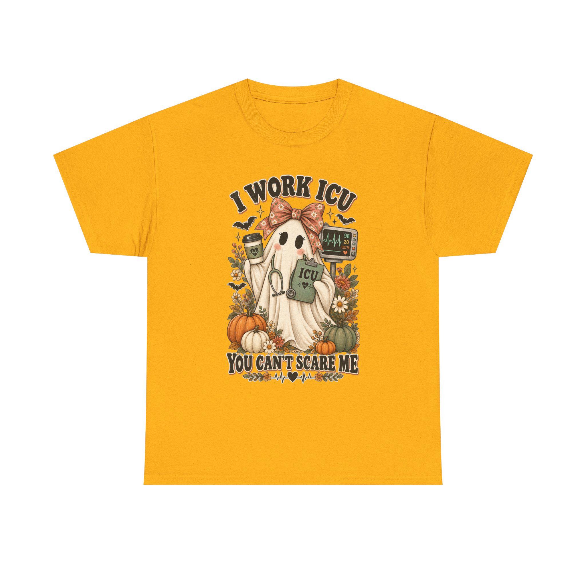 ICU Nurse Halloween Shirt | Ghost Boo Boo Crew Tee (Comfort Colors), view 6