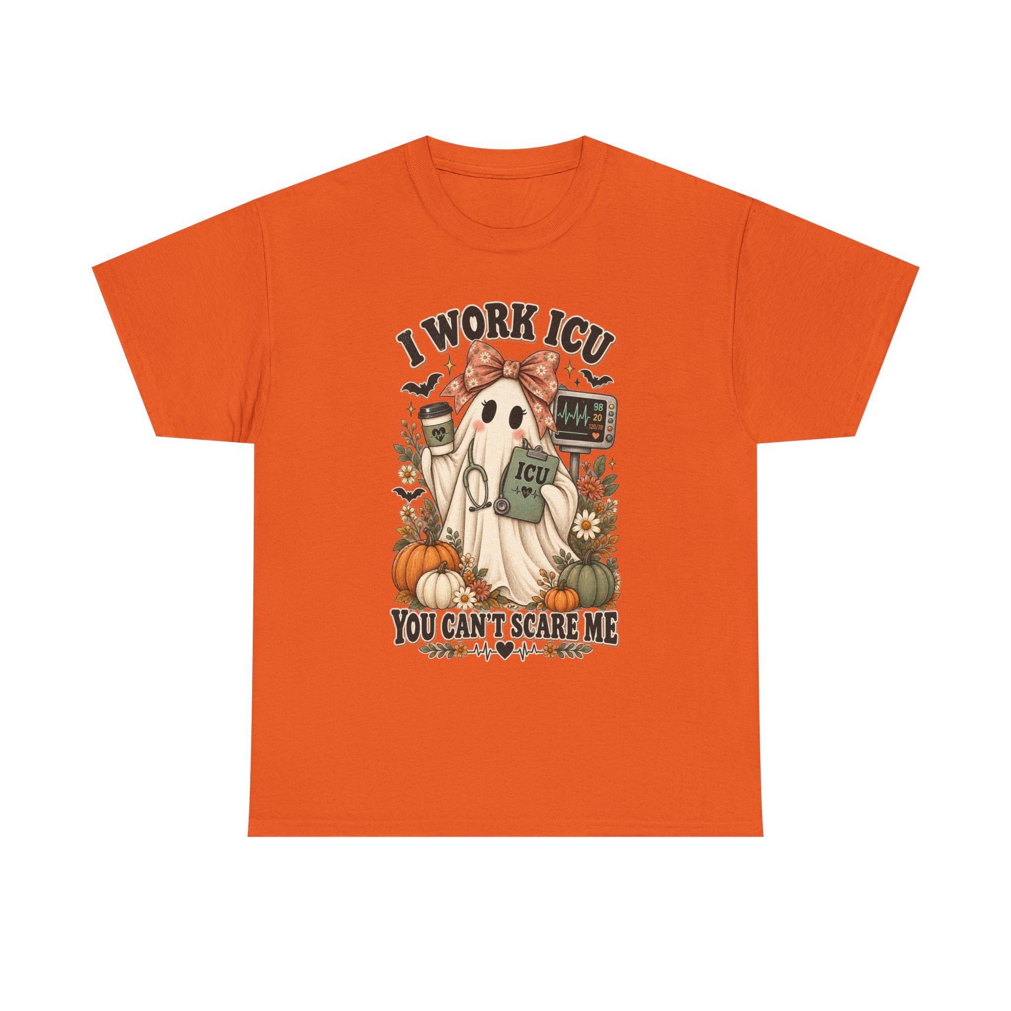 ICU Nurse Halloween Shirt | Ghost Boo Boo Crew Tee (Comfort Colors), view 7