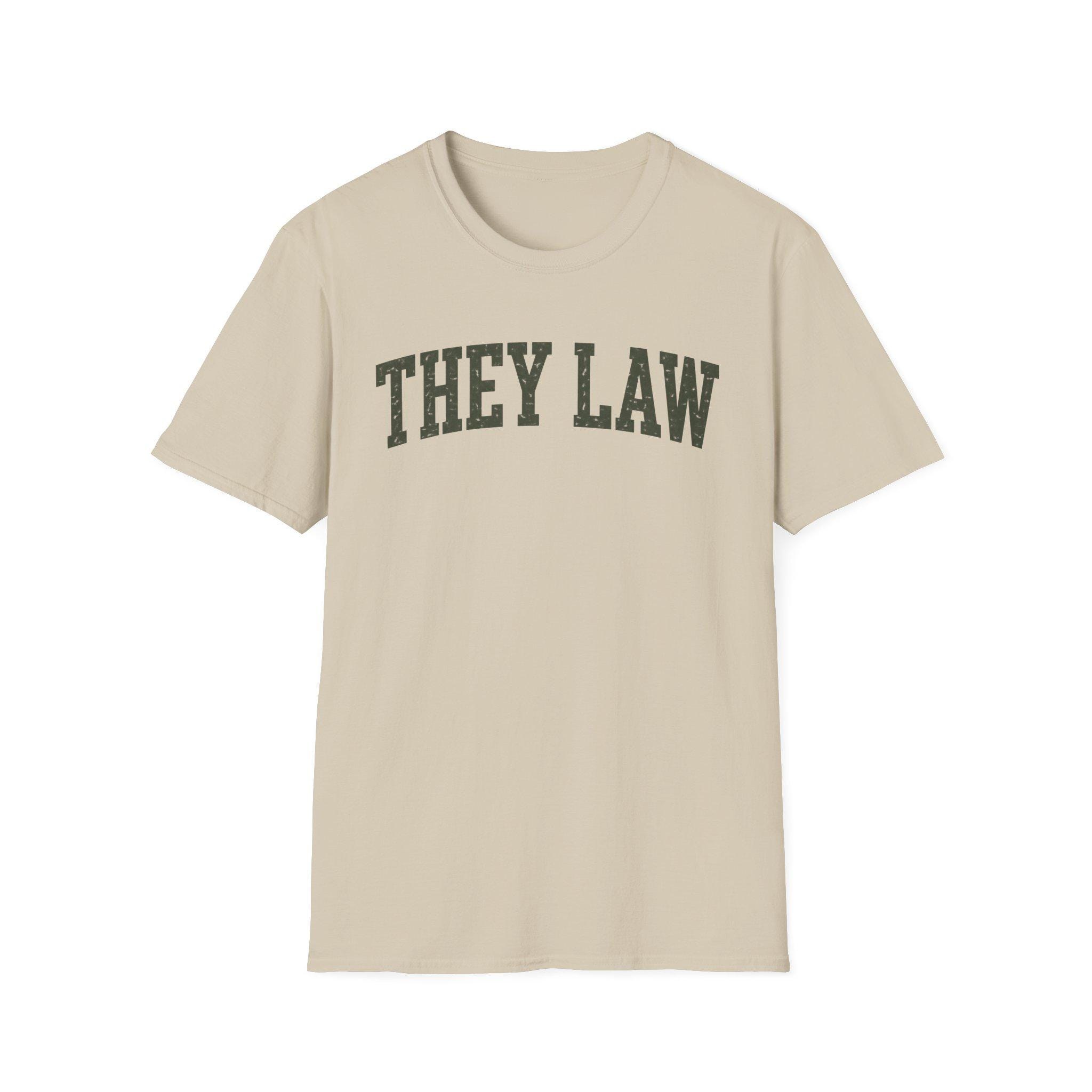They Law T-Shirt | Collegiate Arch Text, Vintage Distressed Tee, Southern Sayings T-shirt, view 3