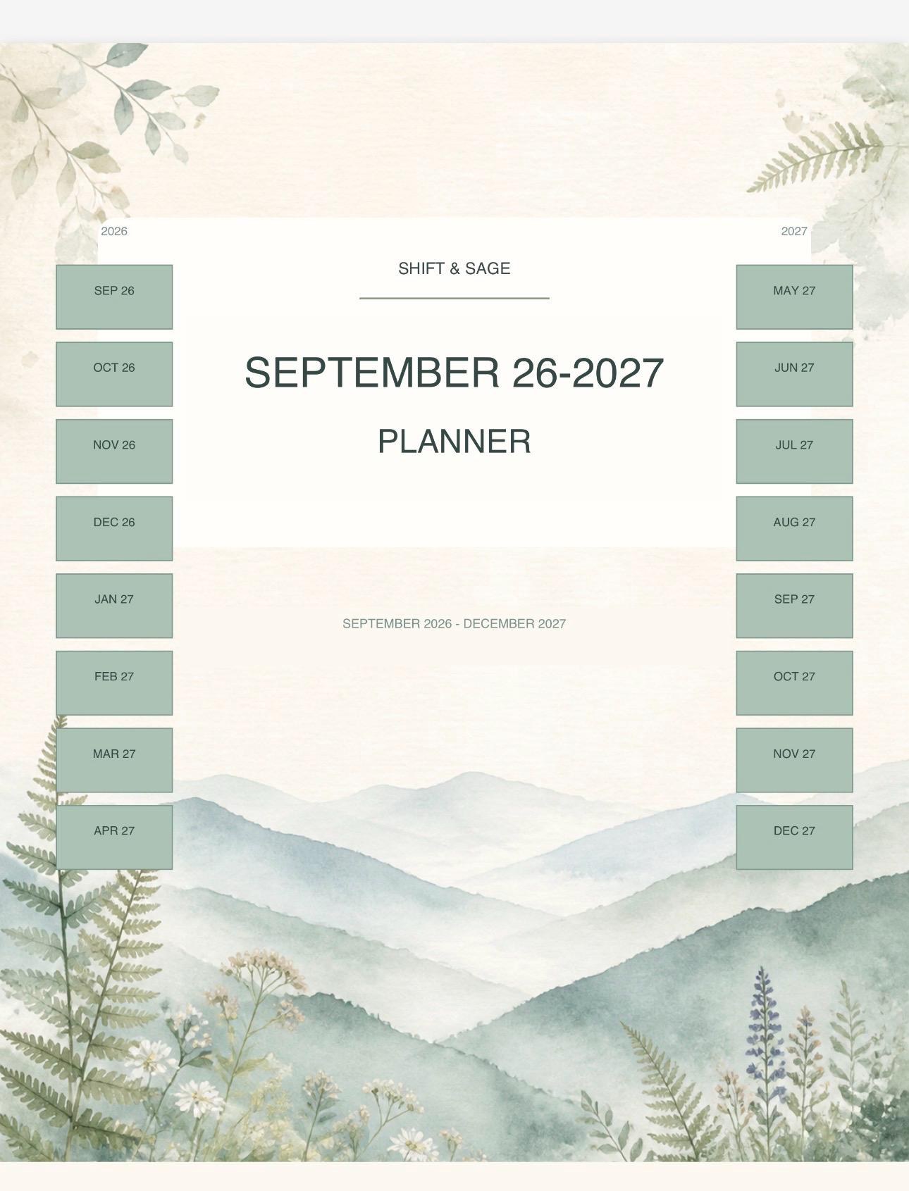 2026-2027 Digital Planner | ADHD Friendly Nurse Planner (PDF Download)