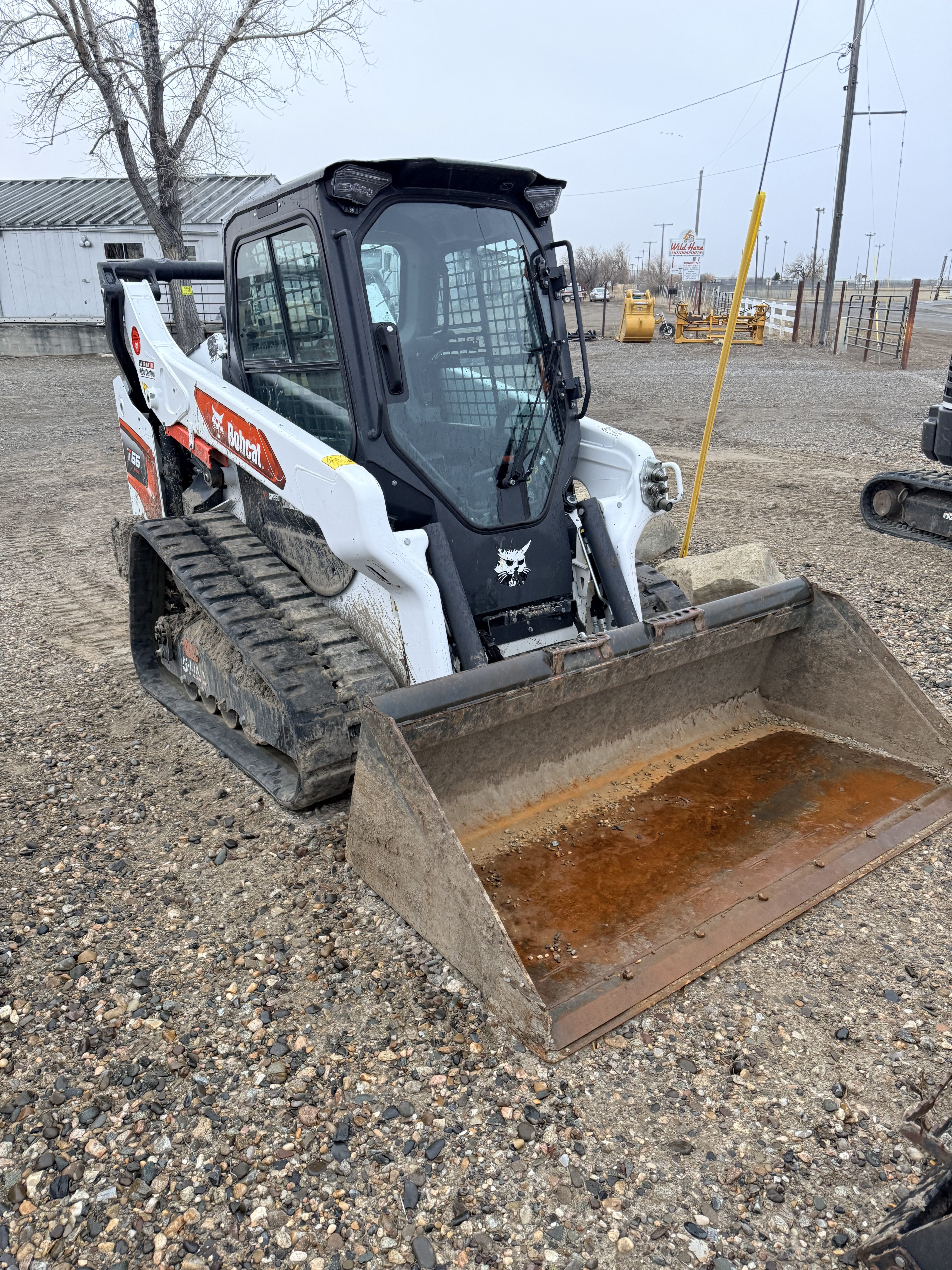 Rent One skid steer at the yard