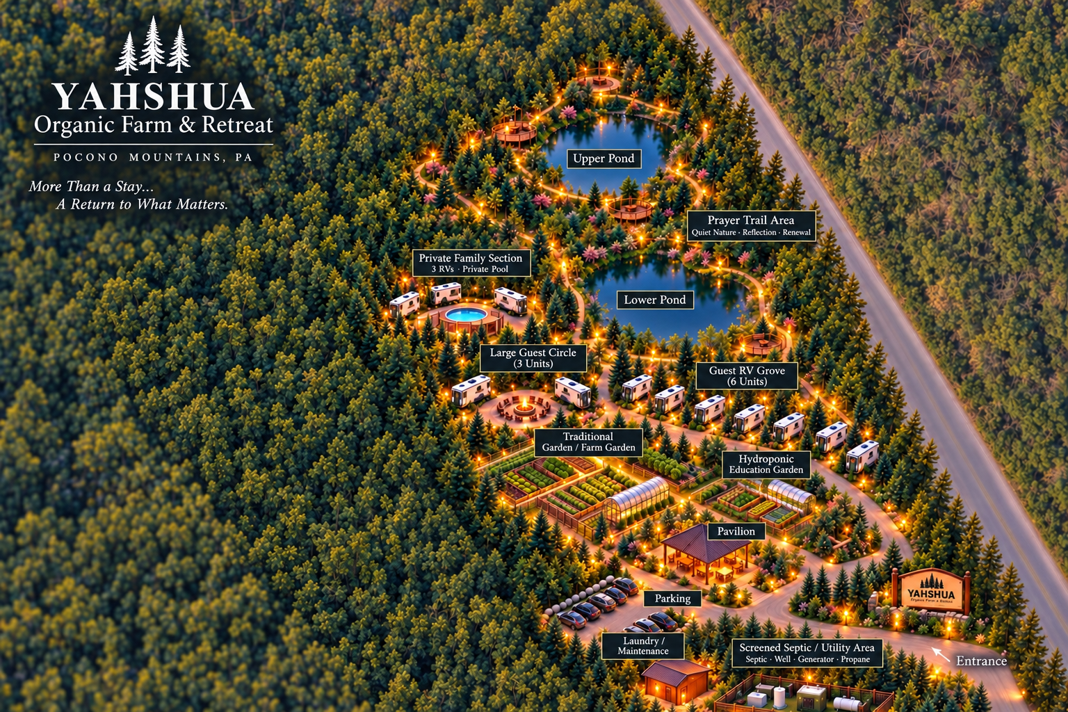 Original retreat site plan
