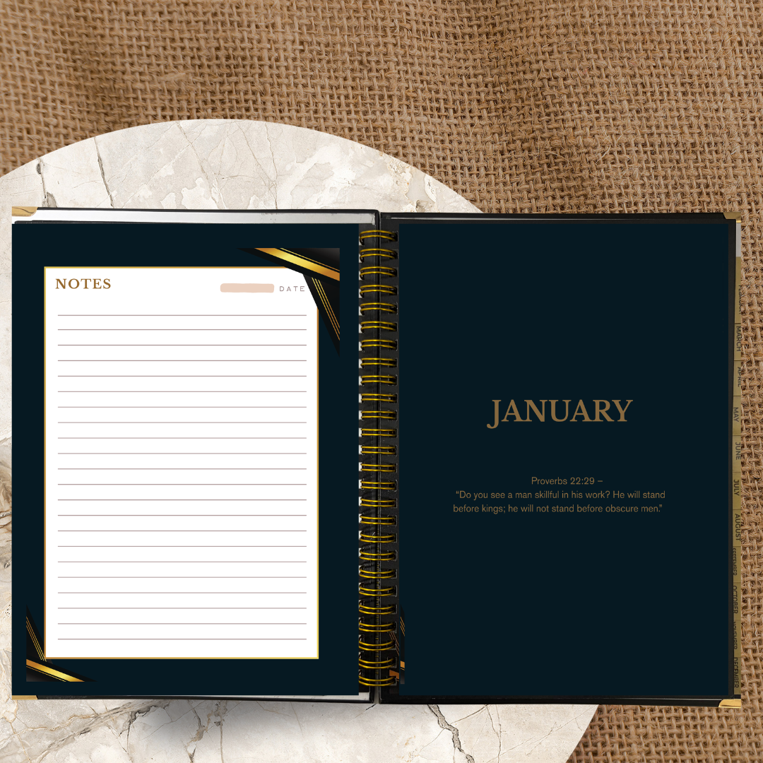 Christian C.E.O. Planner open to a monthly planning page