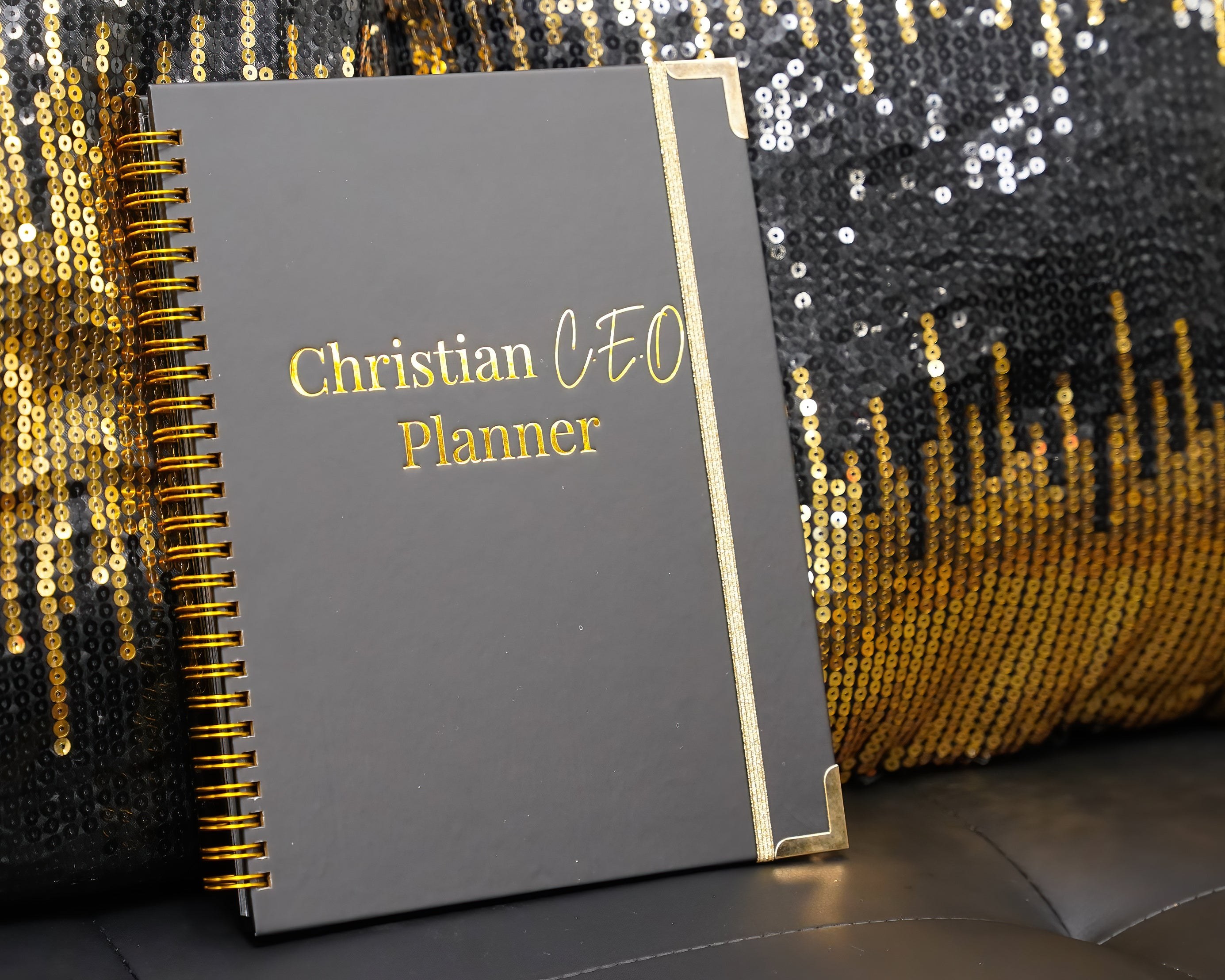 Christian C.E.O. Planner with black and gold details